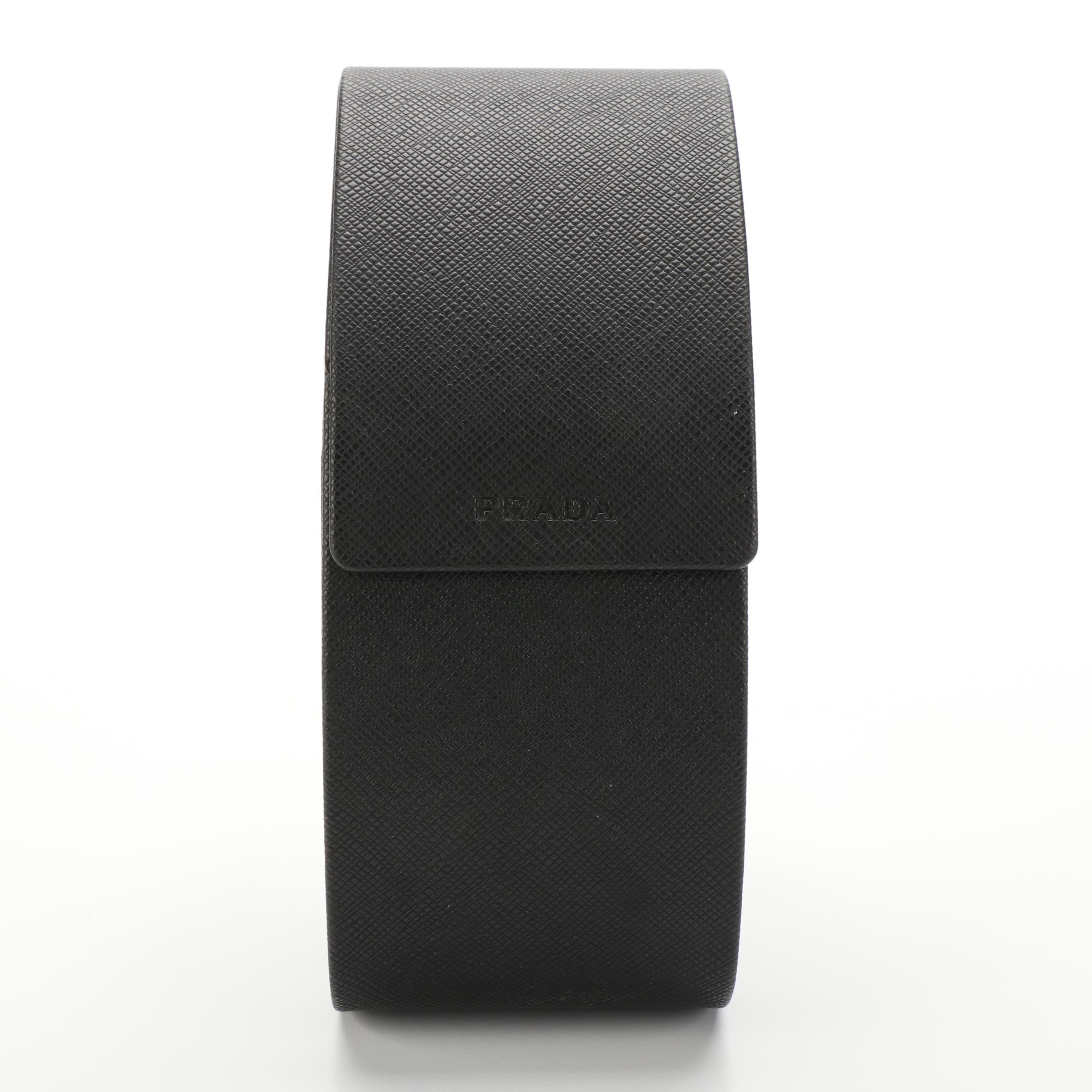 Prada SPR04W Translucent Pink Opal Frame Pink Lens Sunglasses with Case