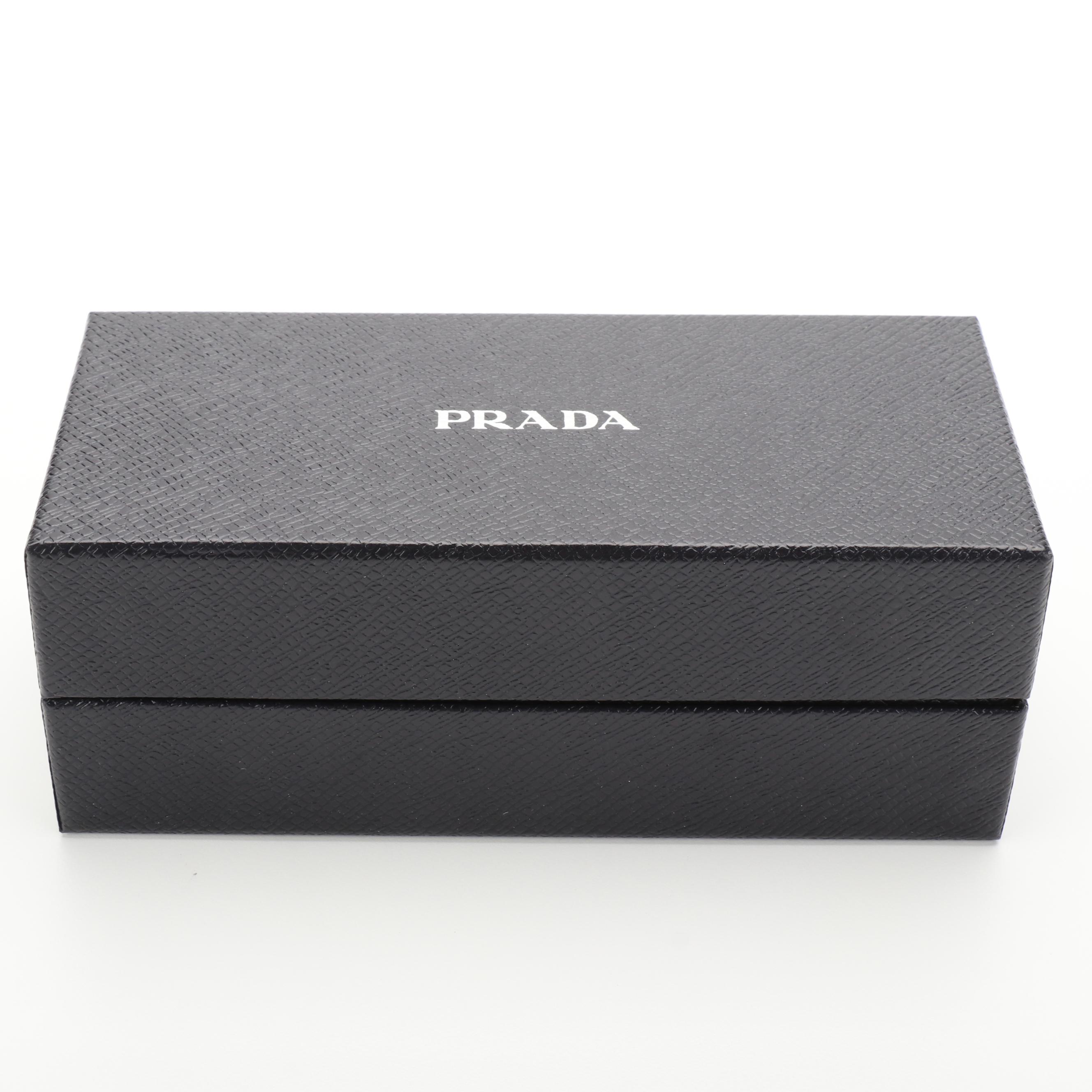 Prada SPR04W Translucent Pink Opal Frame Pink Lens Sunglasses with Case