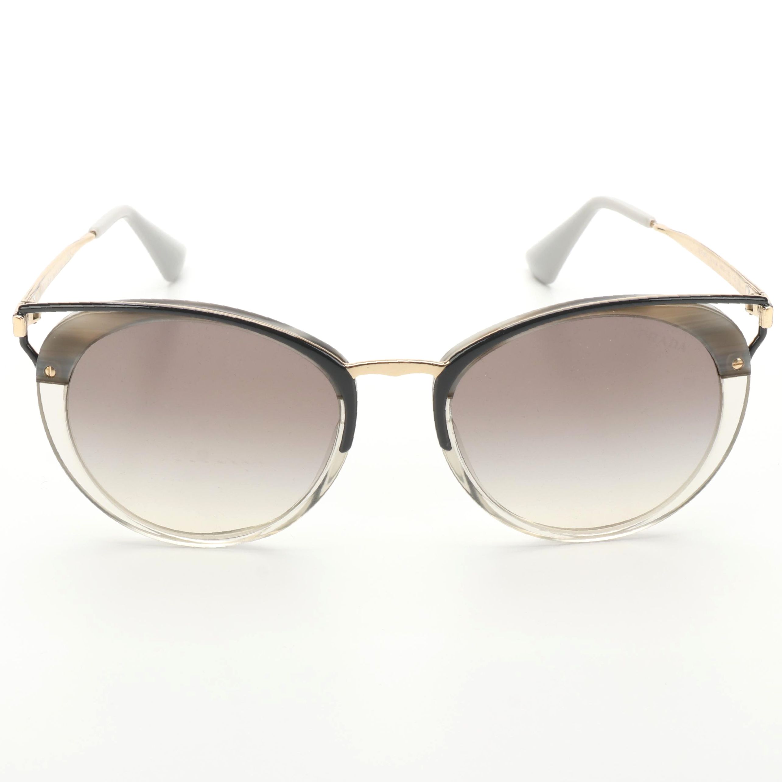 Prada SPR66T Modified Cat-Eye Sunglasses in Box