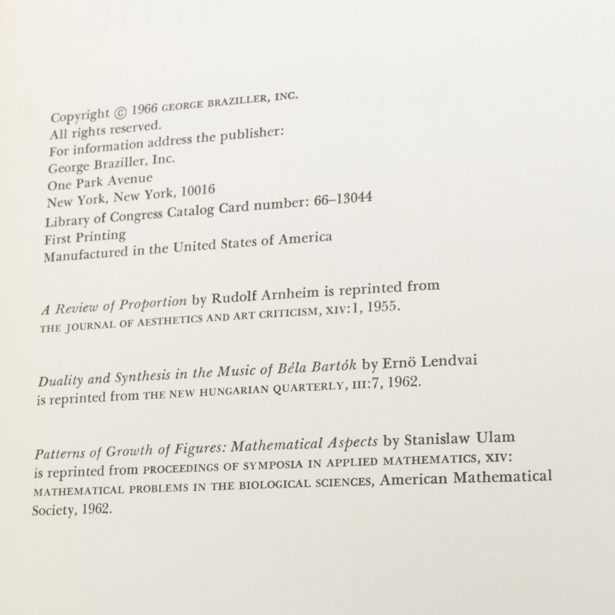 "Vision + Value" Complete Six-Volume Series Edited by György Kepes, 1966
