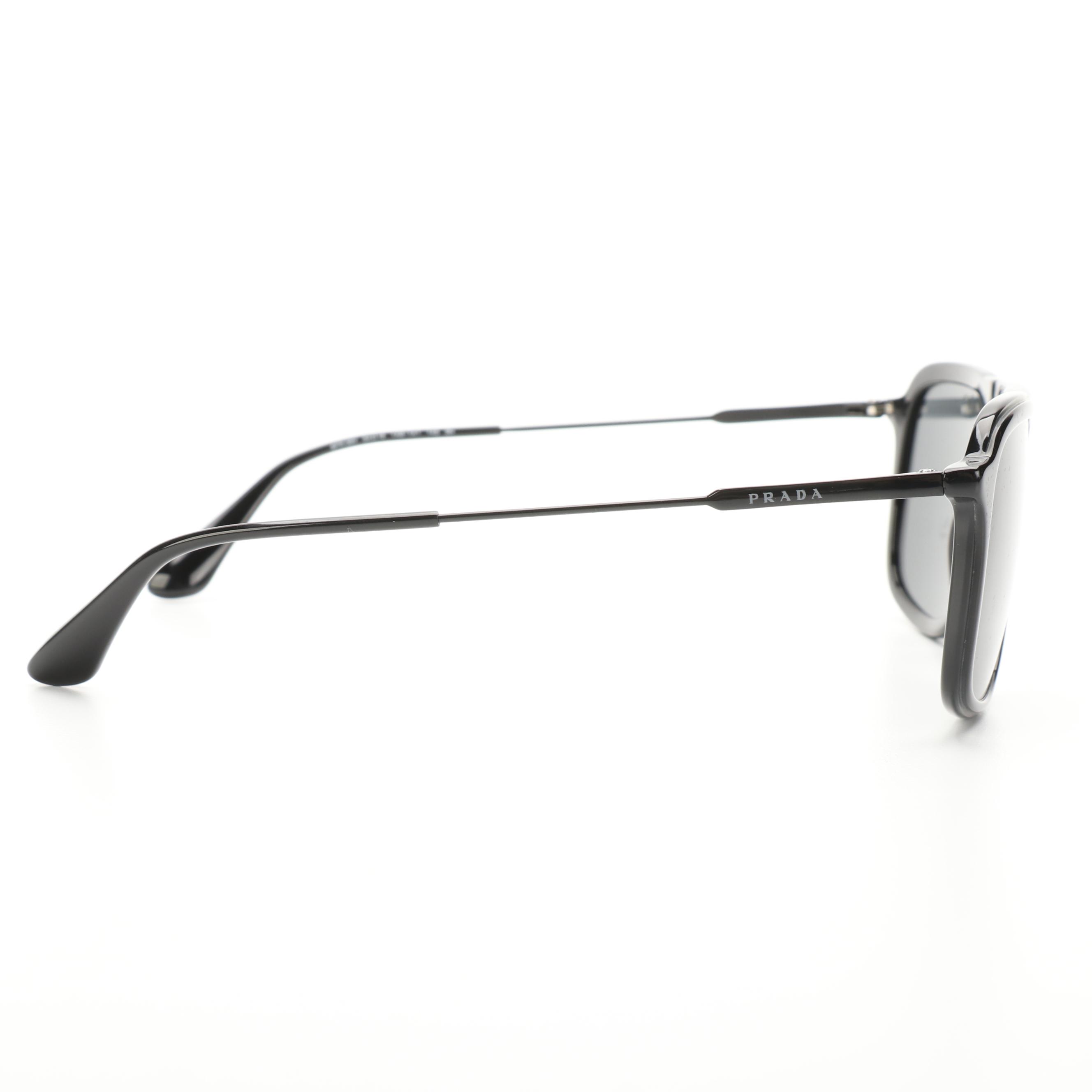 Prada SPR06V Aviator Style Sunglasses with Case and Box