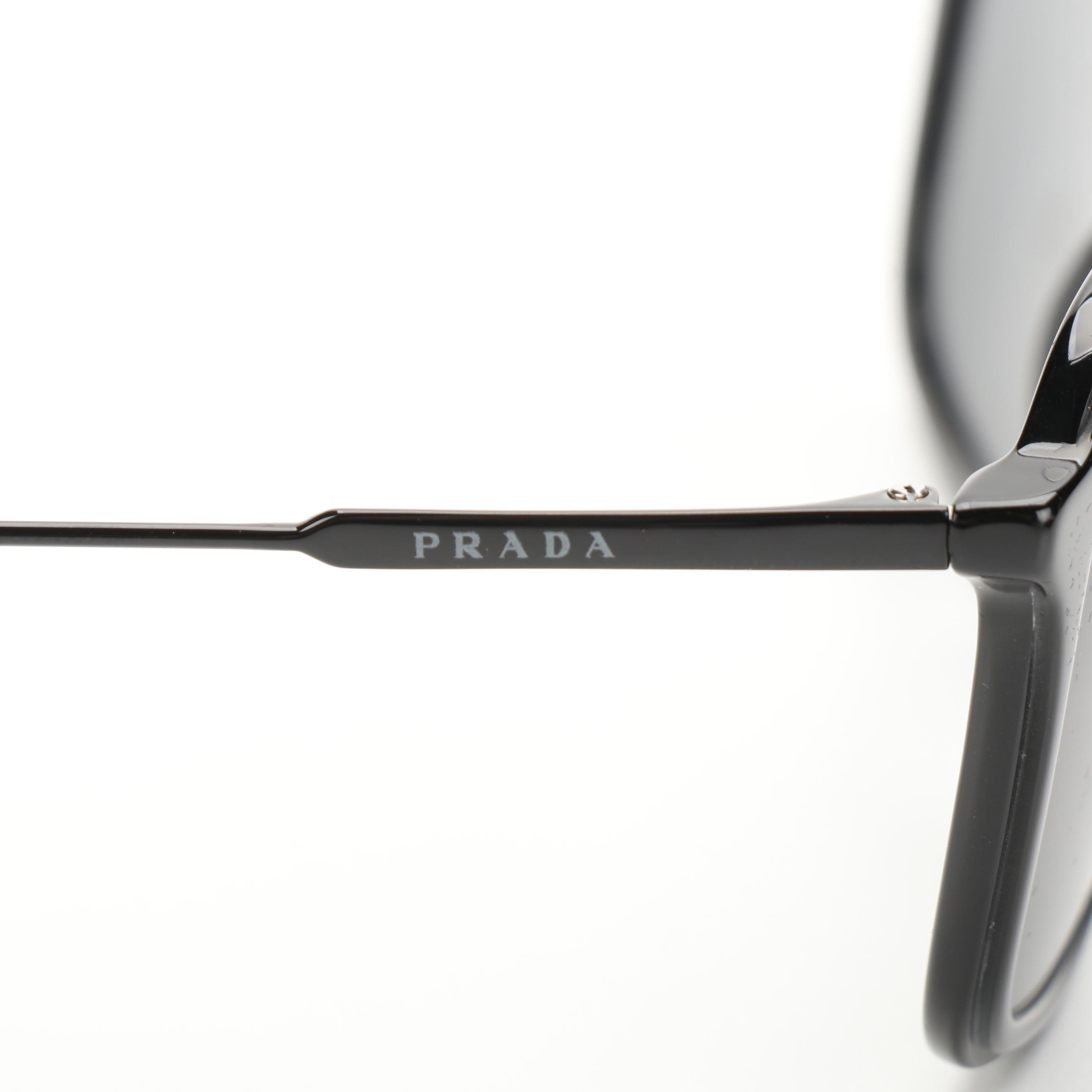 Prada SPR06V Aviator Style Sunglasses with Case and Box