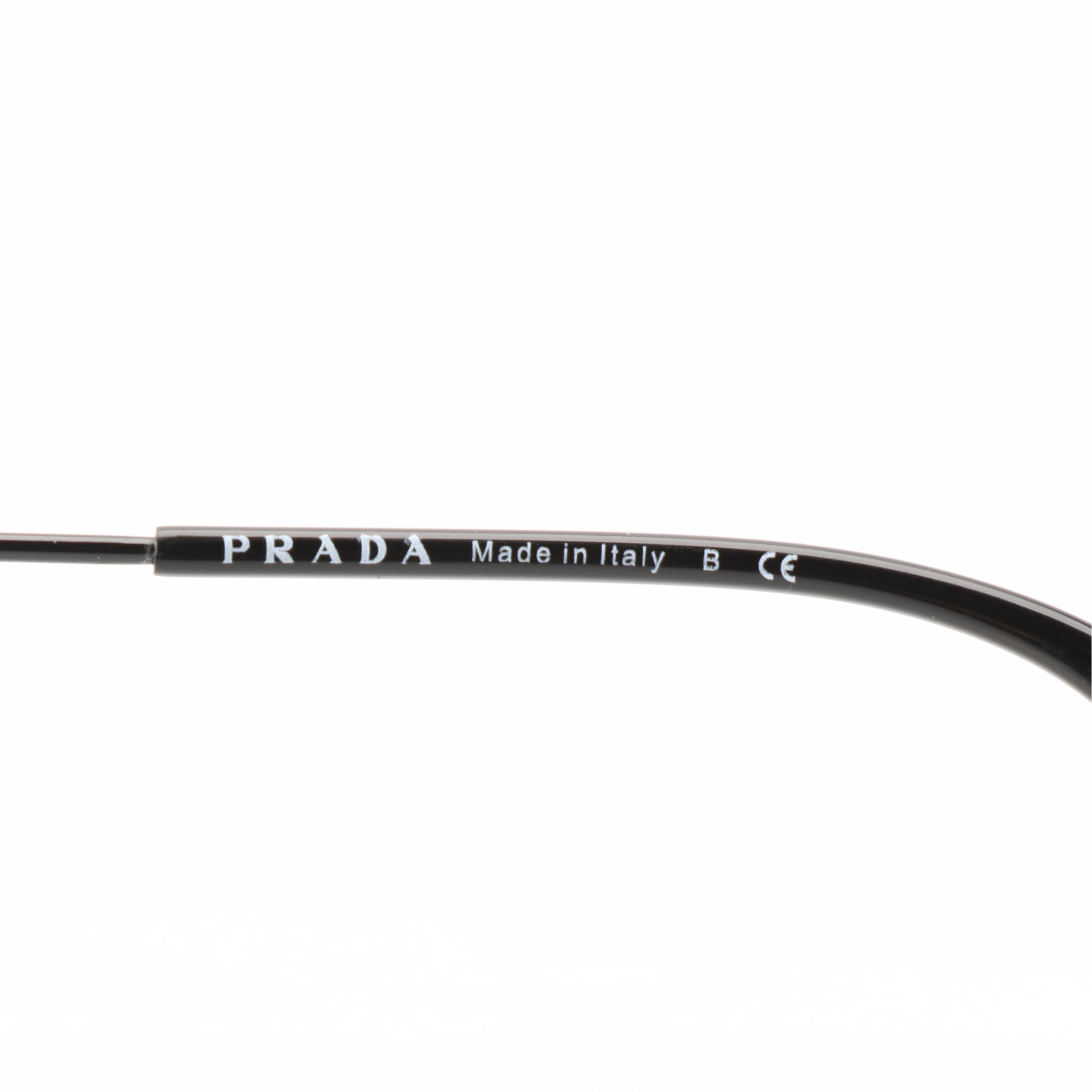 Prada SPR06V Aviator Style Sunglasses with Case and Box