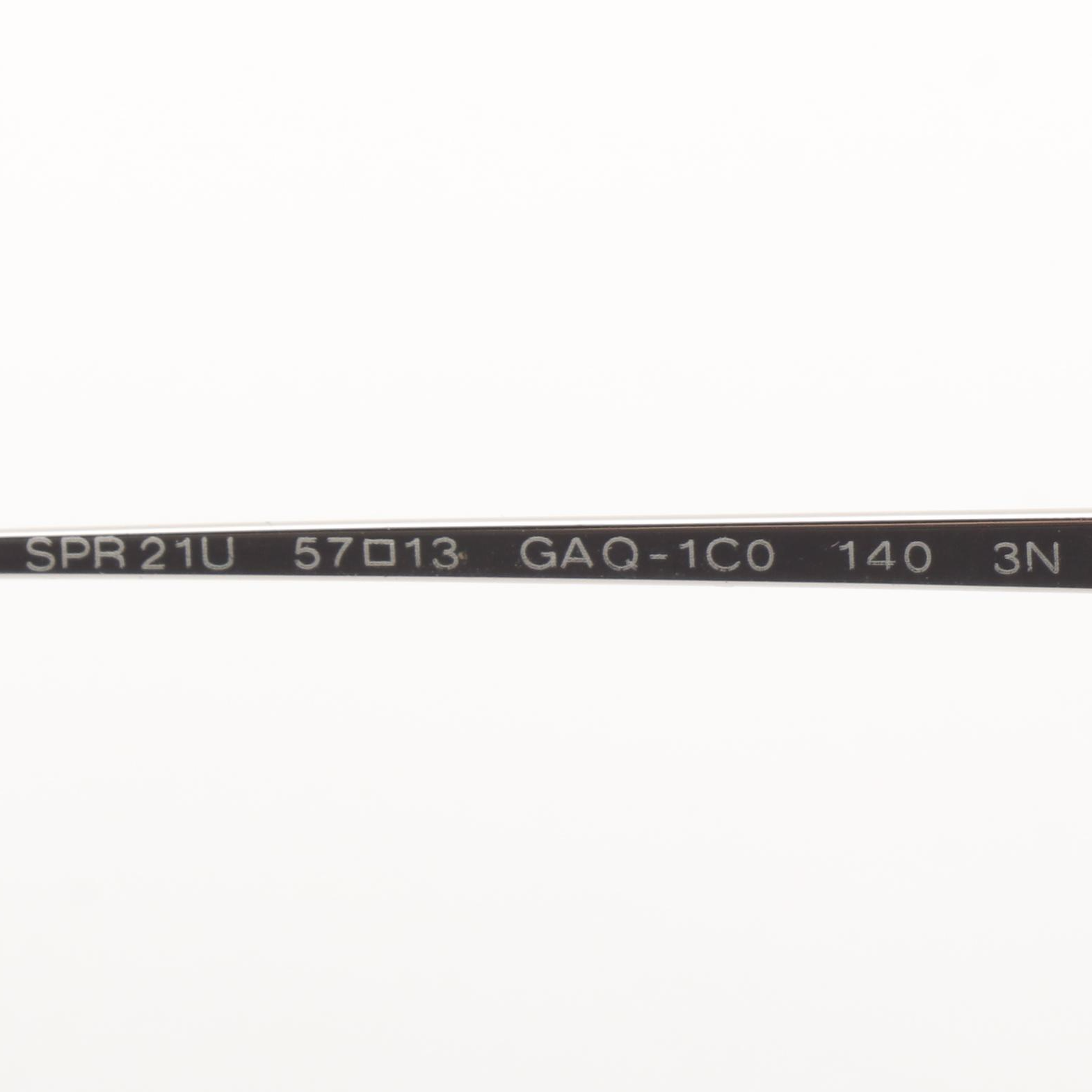 Prada SPR21U Silver Tone Cat Eye Sunglasses with Case and Box