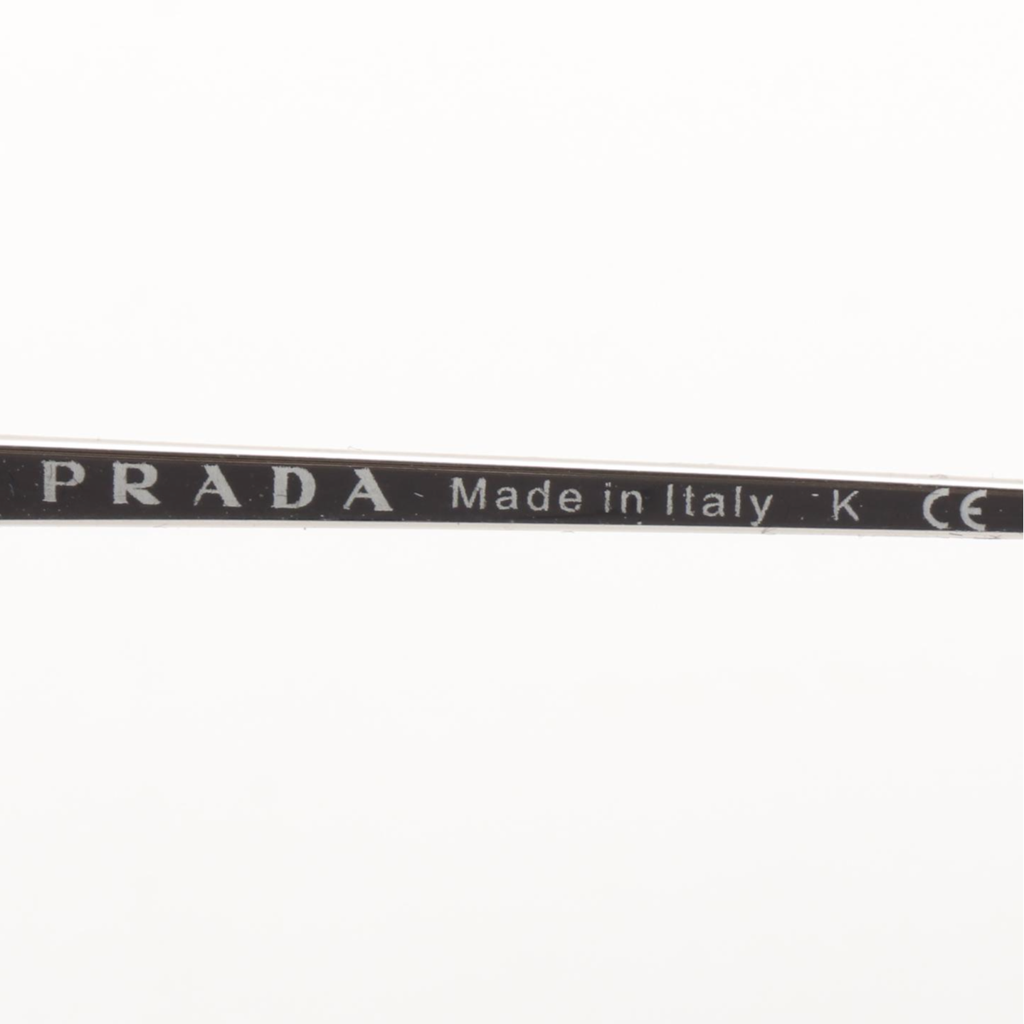 Prada SPR21U Silver Tone Cat Eye Sunglasses with Case and Box