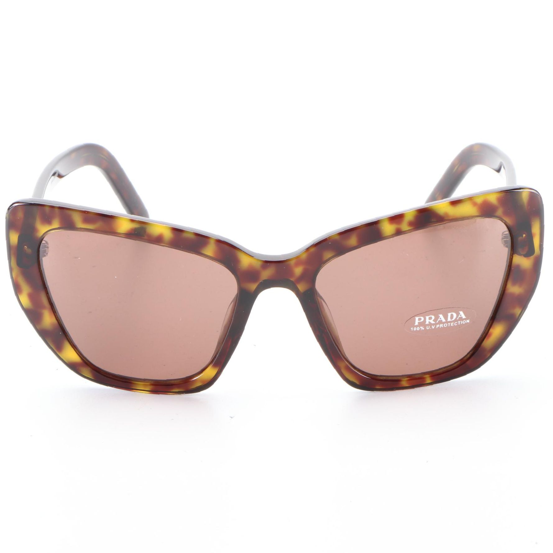 Prada SPR 08V-F Modified Cat Eye Style Sunglasses with Case and Box