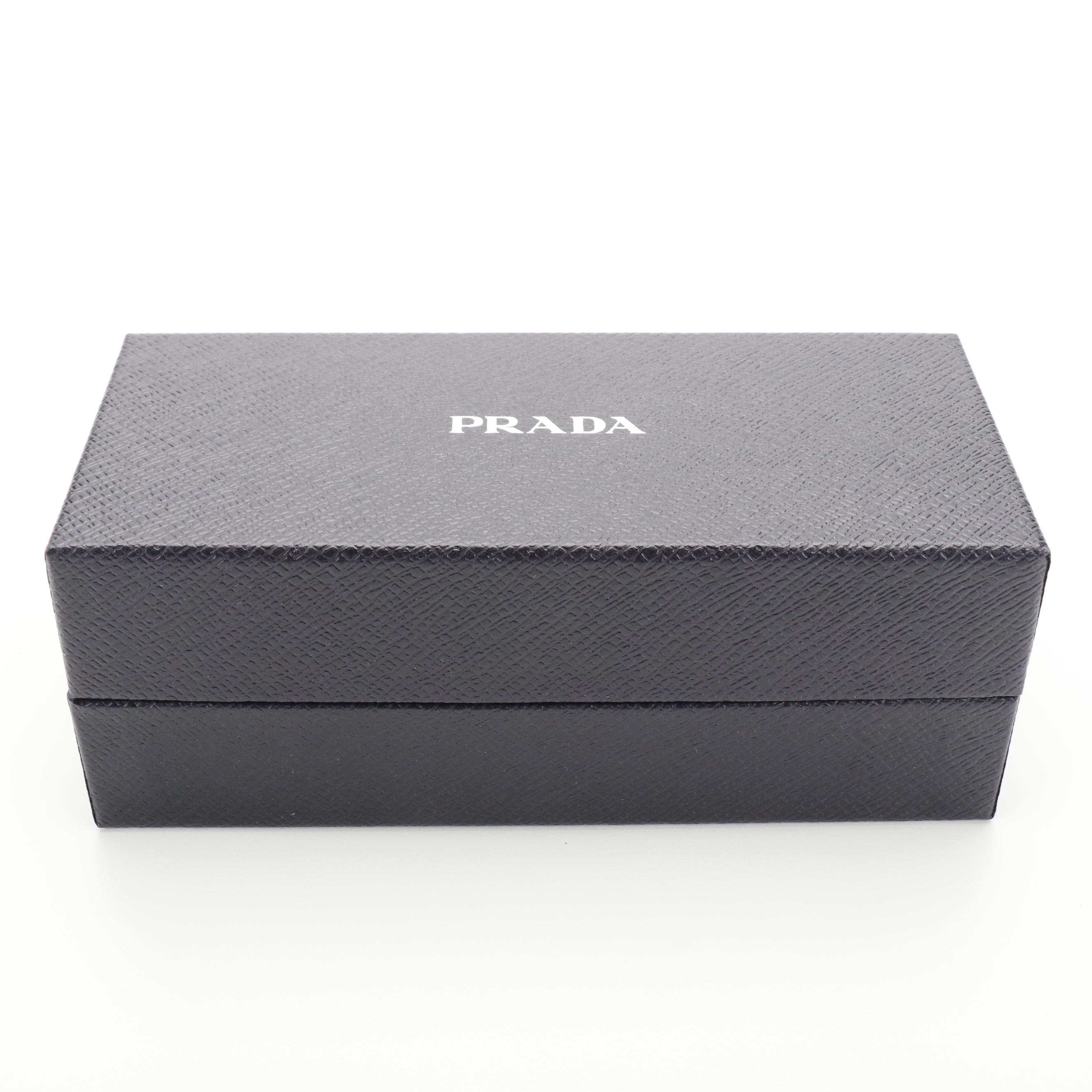 Prada SPR66X Gold Tone Pilot Sunglasses with Case and Box