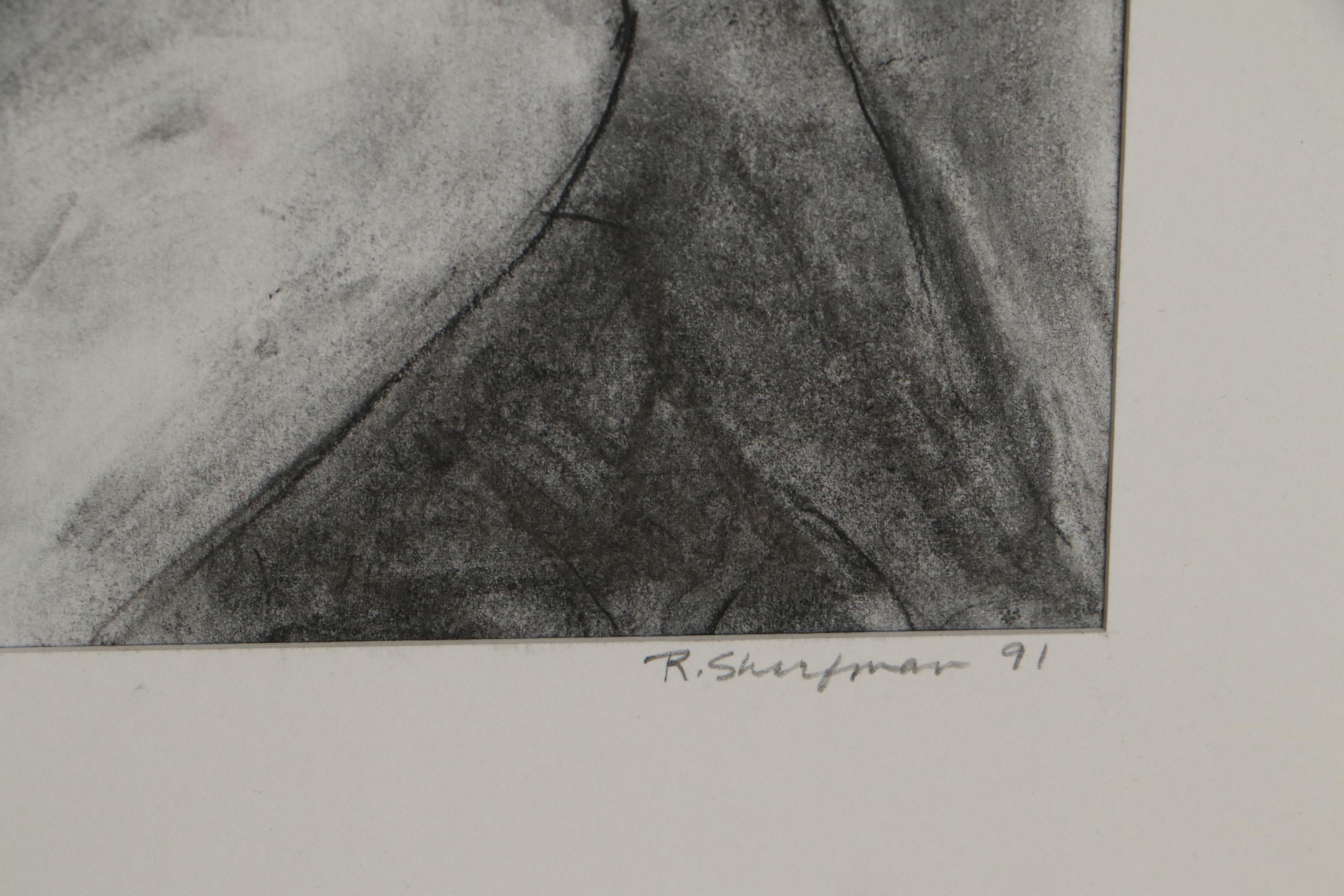 Rebecca Sharfman Charcoal Drawing of Figural Nudes