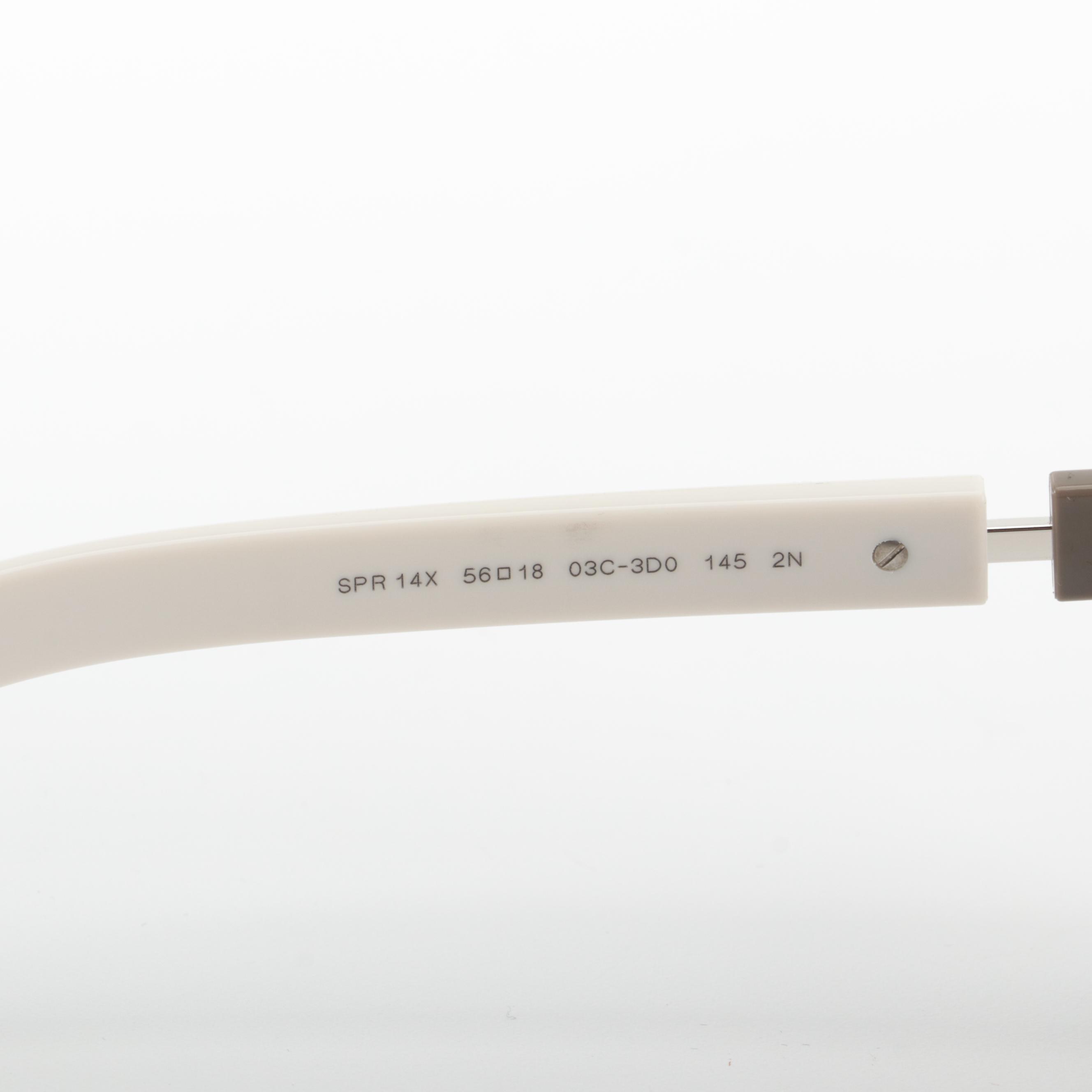 Prada SPR14X Light Brown/Dove Grey and Gradient Lens Sunglasses with Case/Box