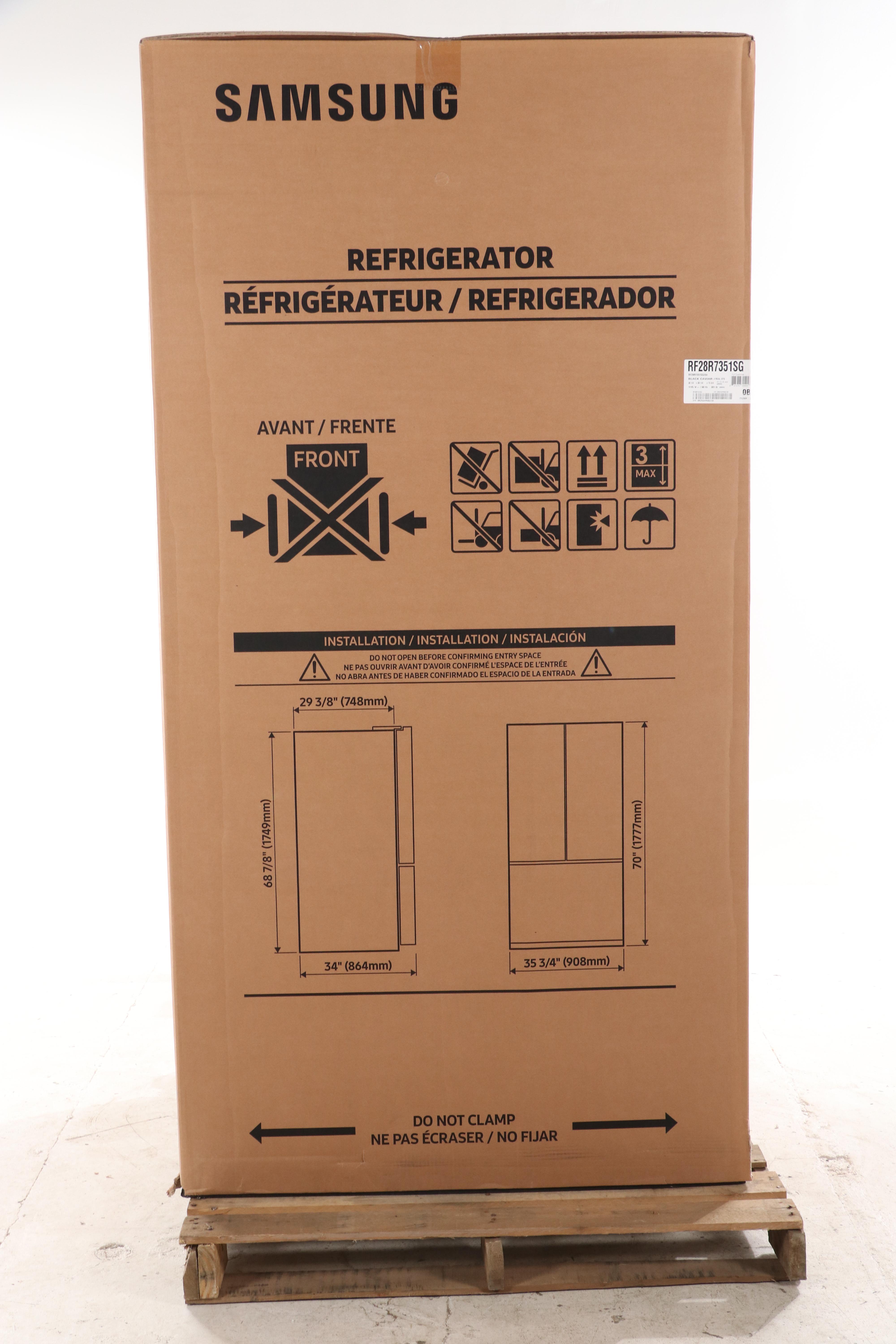 Samsung 28 Cu. Ft. Black Stainless Steel Four-Door French Door Refrigerator