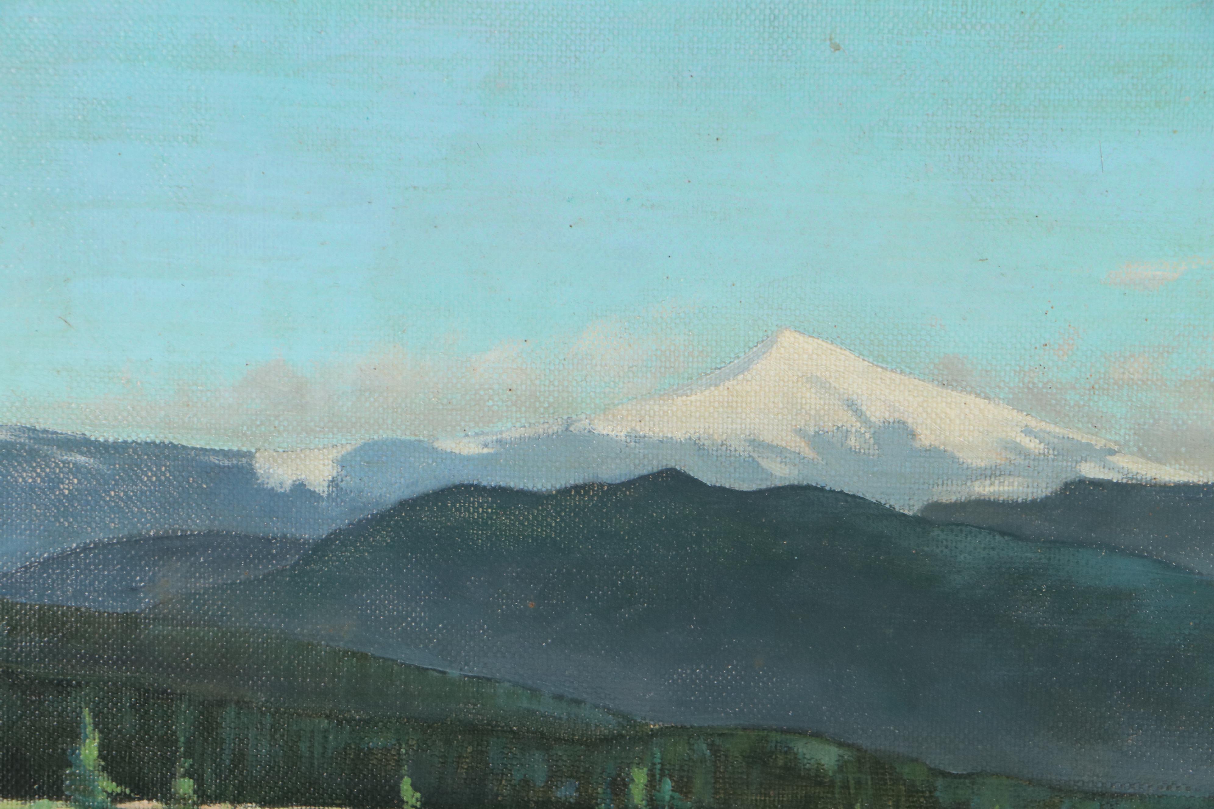 Robert Hyndman Oil Painting "Mountain Landscape"