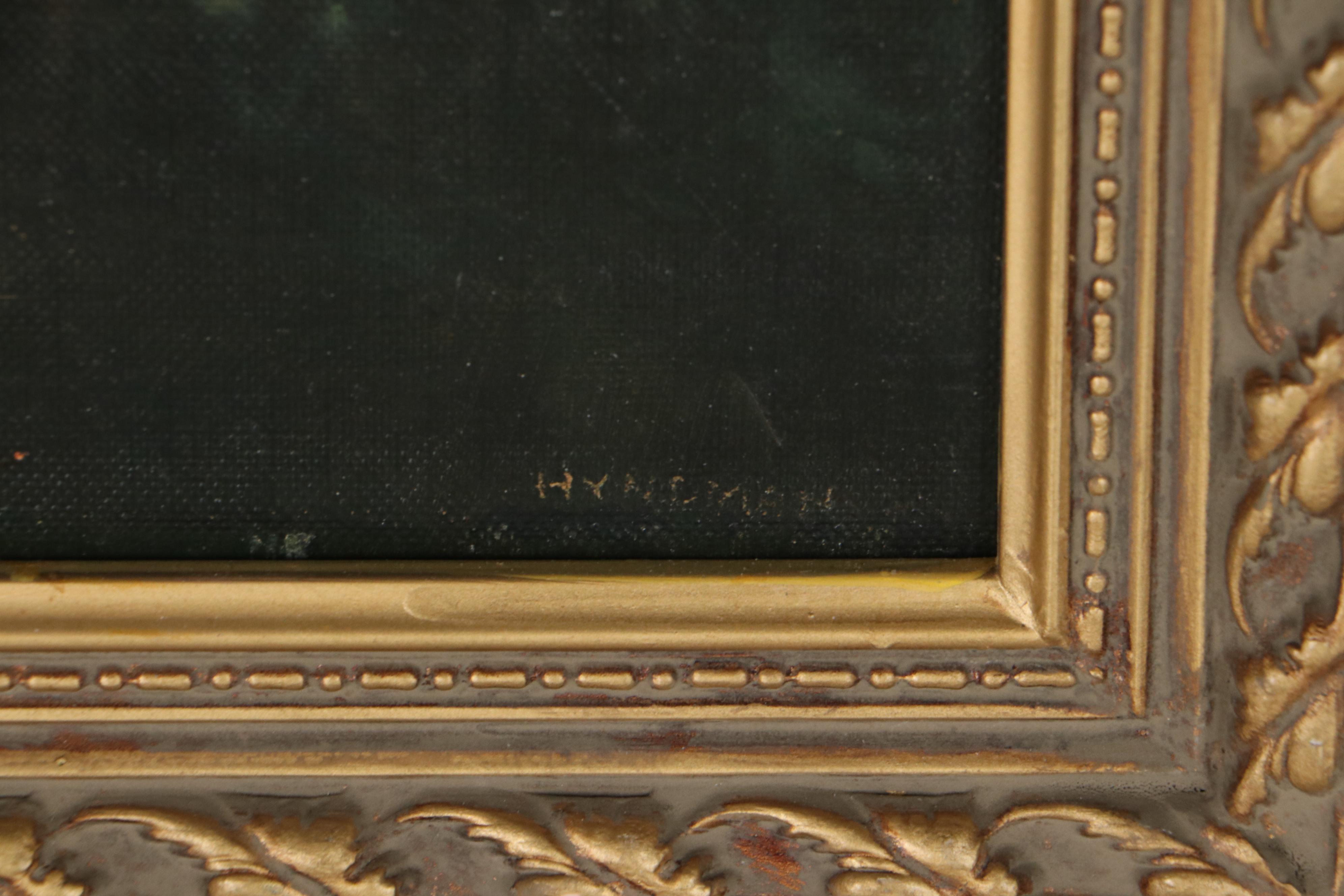 Robert Hyndman Oil Painting "Mountain Landscape"