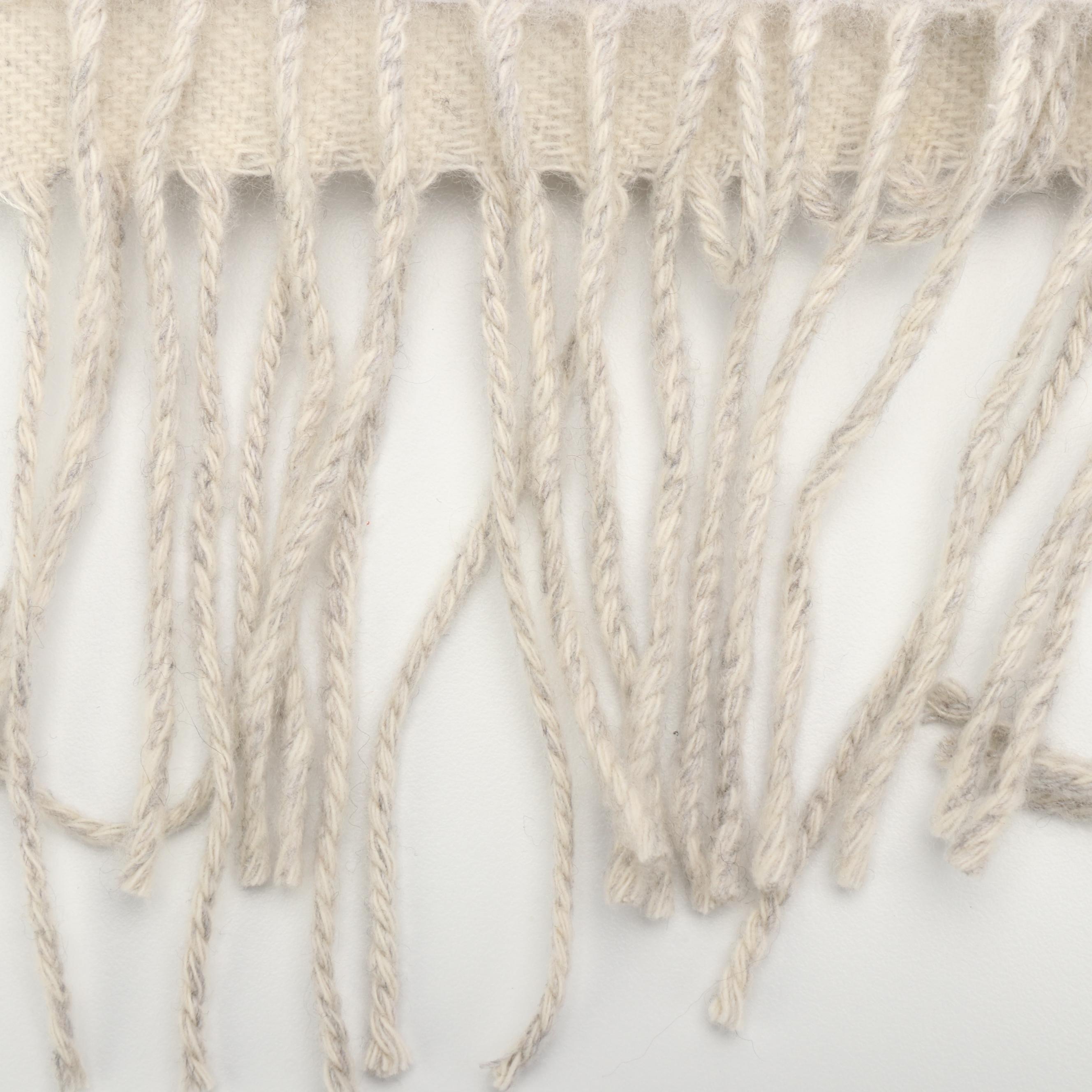 Louis Vuitton Grey/Ivory Logomania Monogram Cashmere Scarf