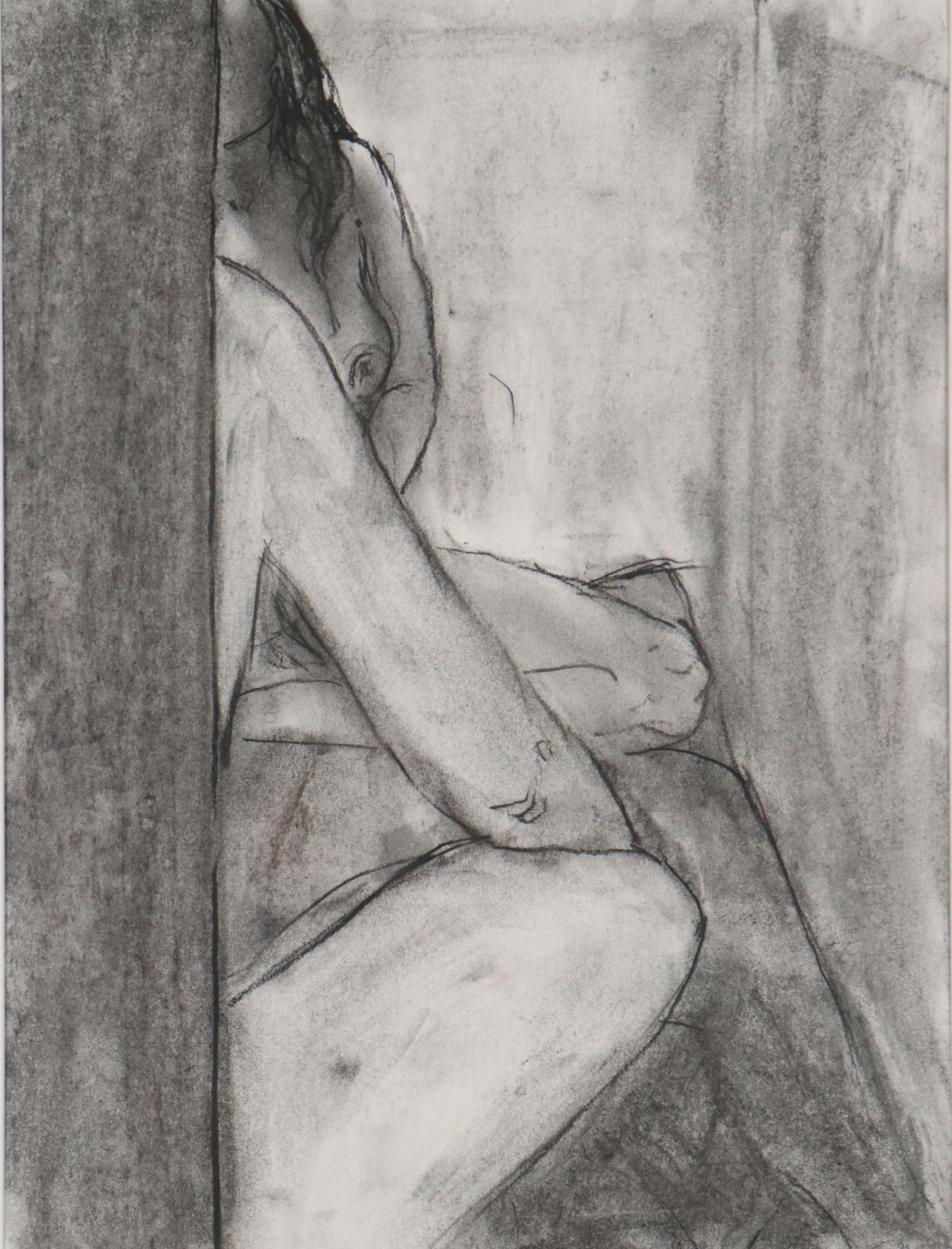 Rebecca Sharfman Charcoal Drawing of Figural Nudes