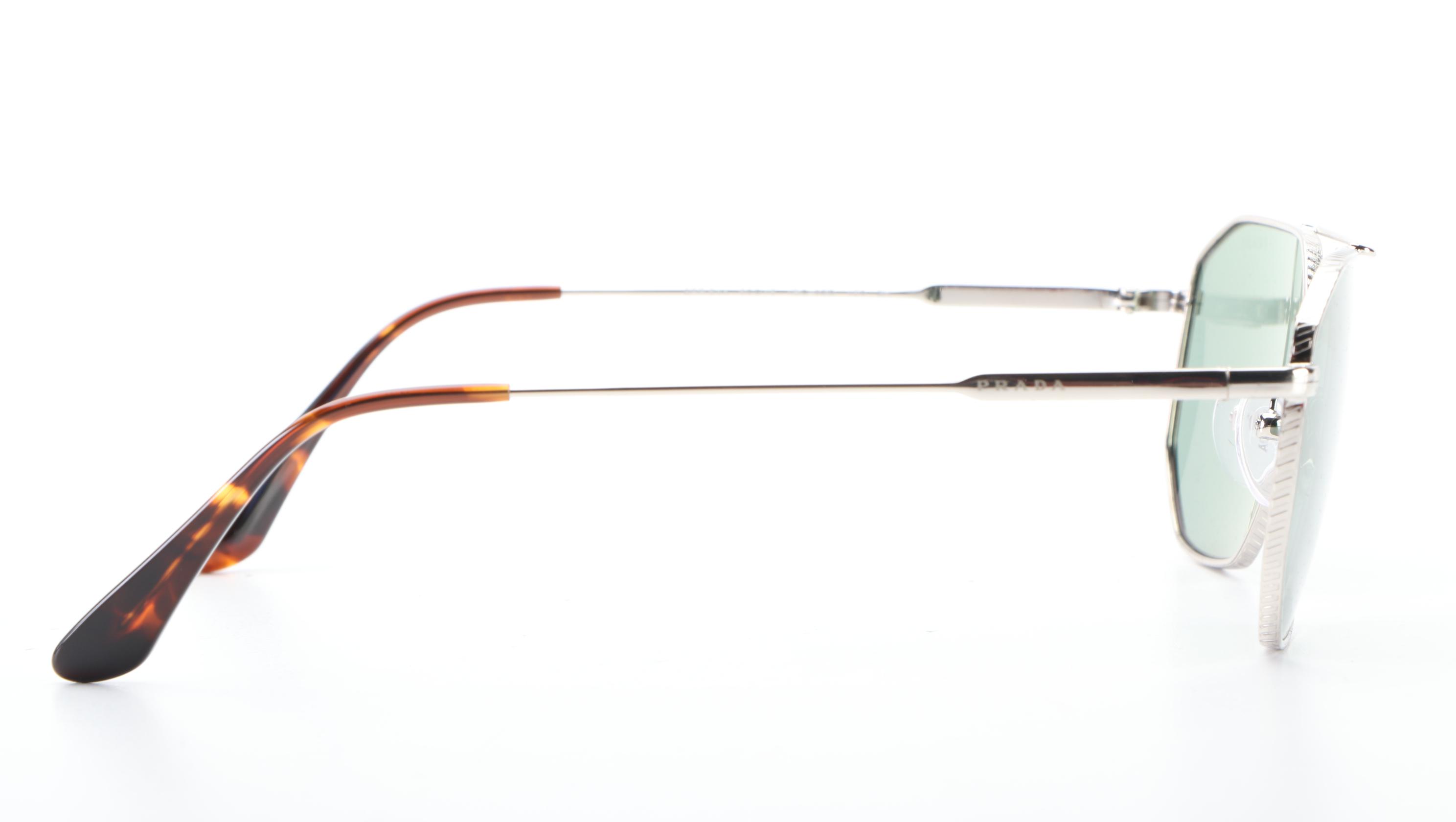 Prada SPR64X Aviator Sunglasses with Case and Box