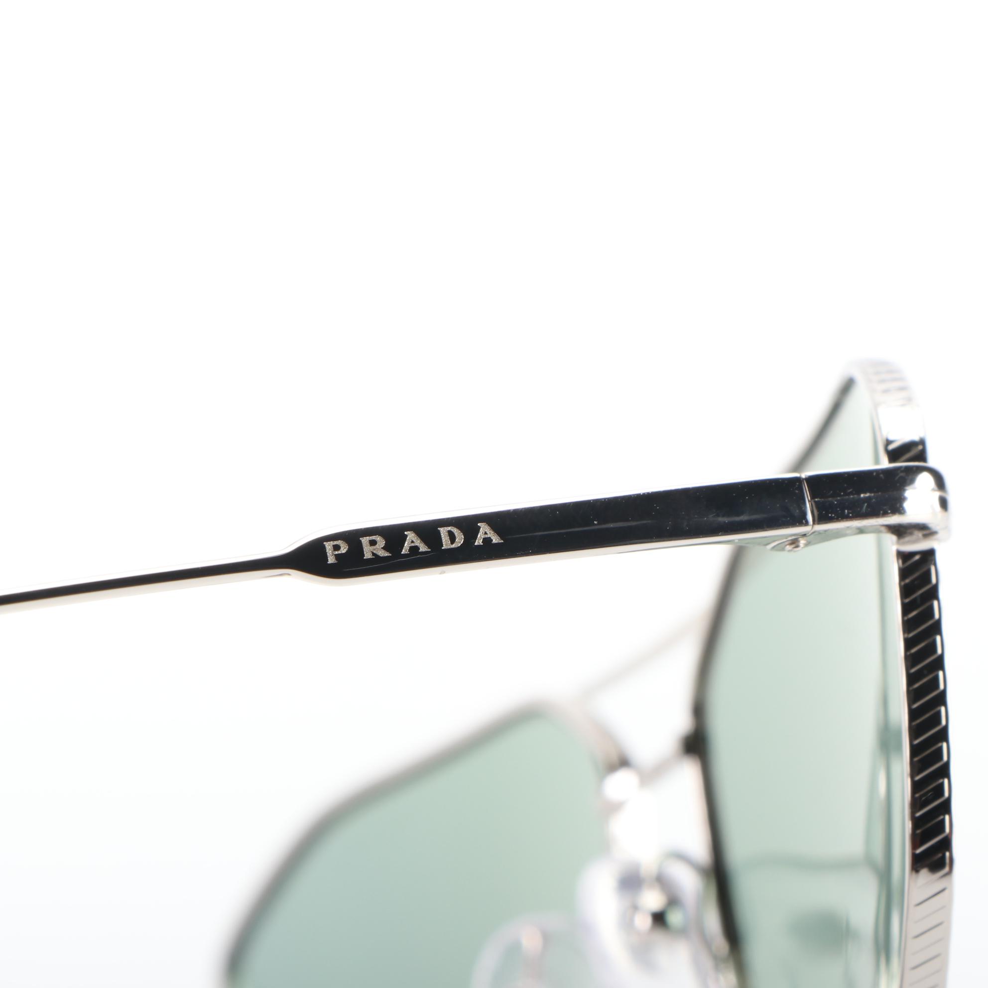 Prada SPR64X Aviator Sunglasses with Case and Box