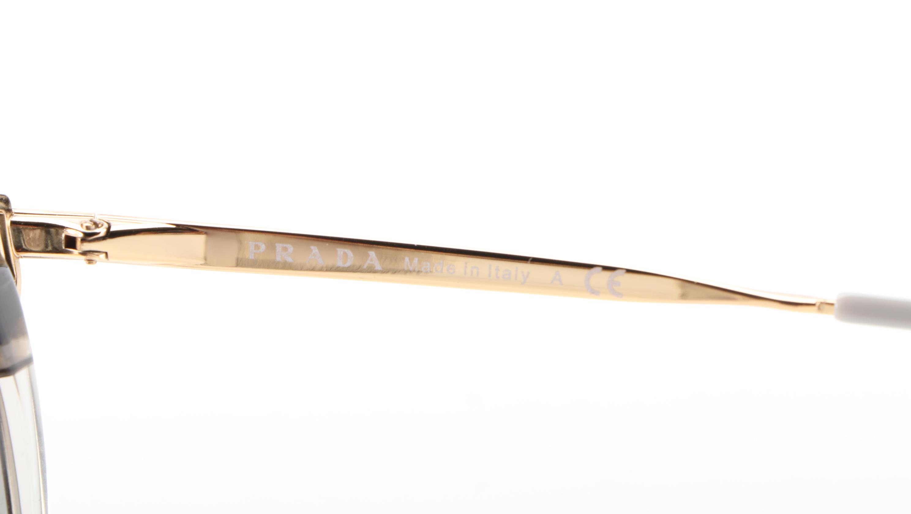 Prada SPR66T Modified Cat Eye Sunglasses with Case and Box