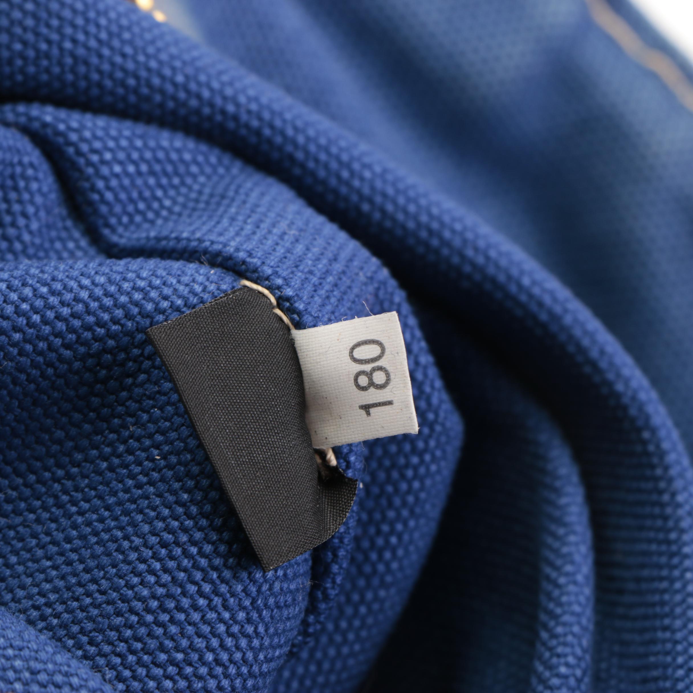 Prada Striped Canvas Tote Bag