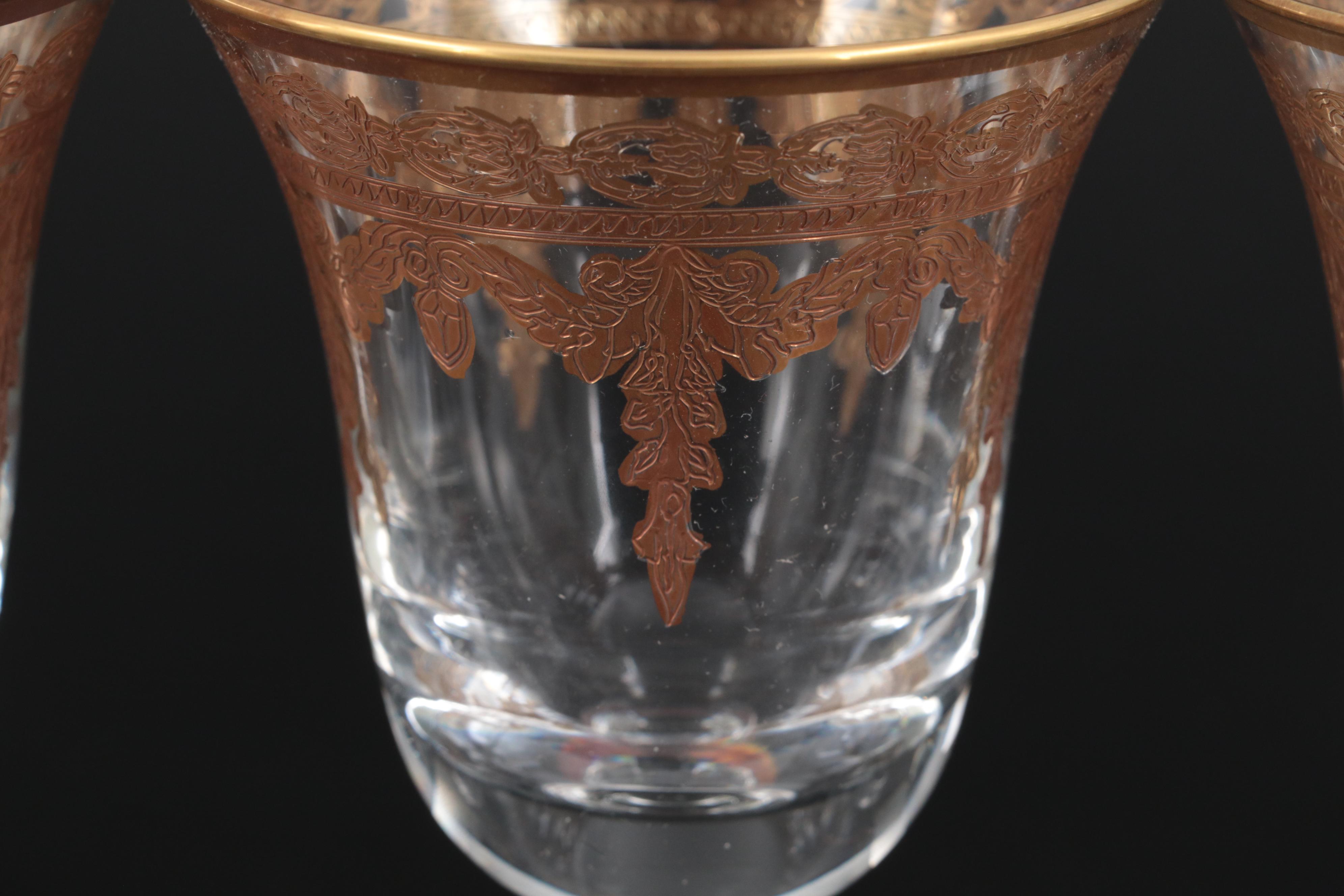 Arte Italica "Vetro Gold" Liquor Cocktail Glasses