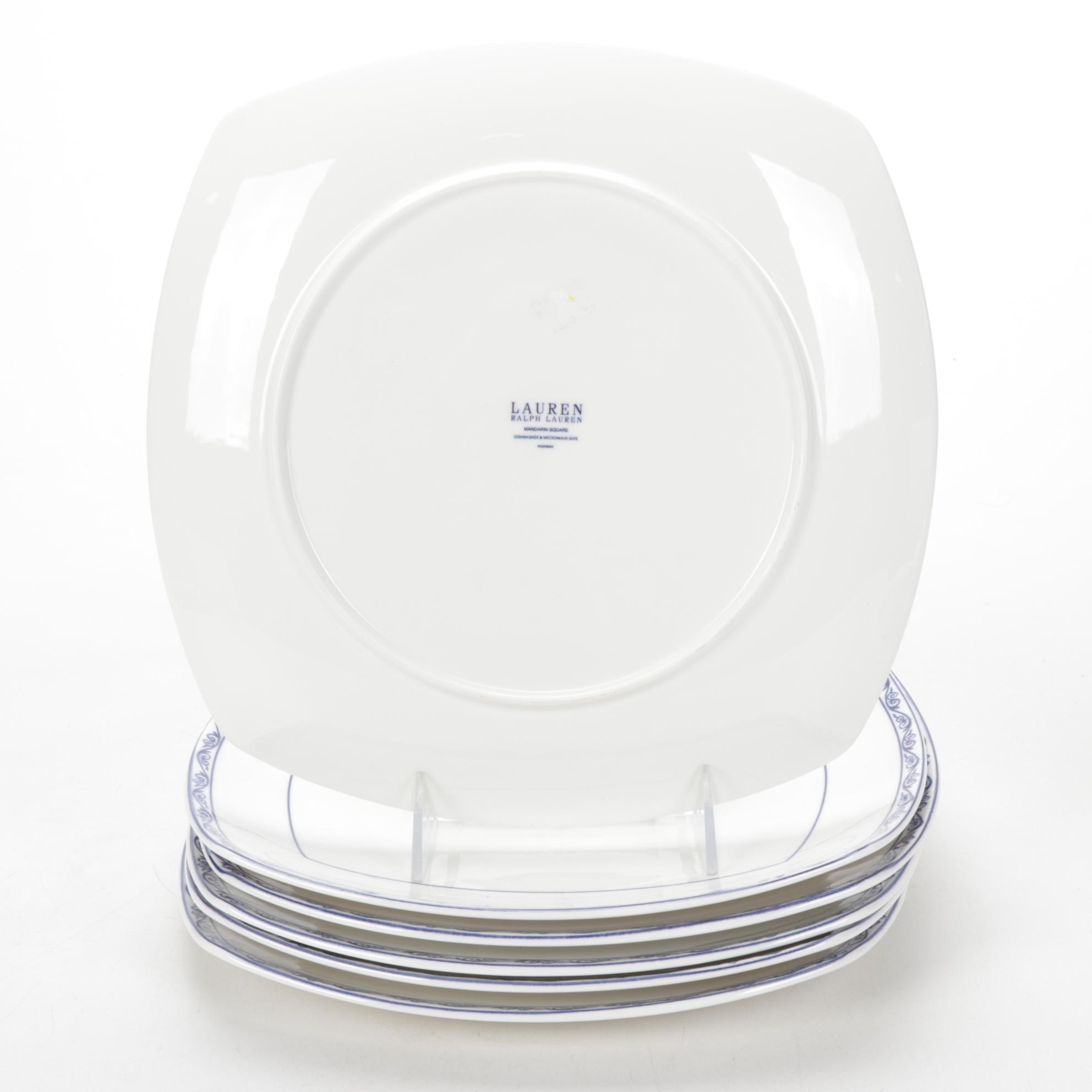 Lauren Ralph Lauren "Mandarin Square" and "Mandarin Blue" Dinnerware
