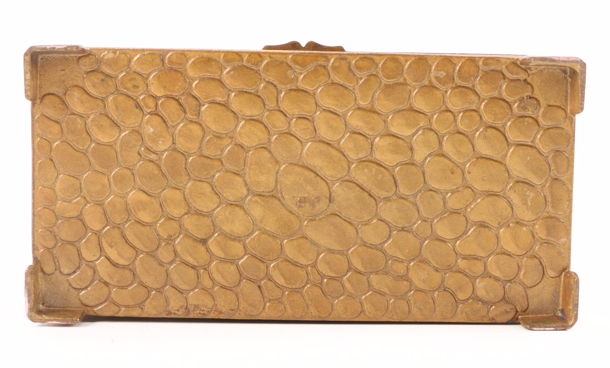 Carl Sorenson Art Deco Style Bronze Bowl and Jennings Brothers Brass Box