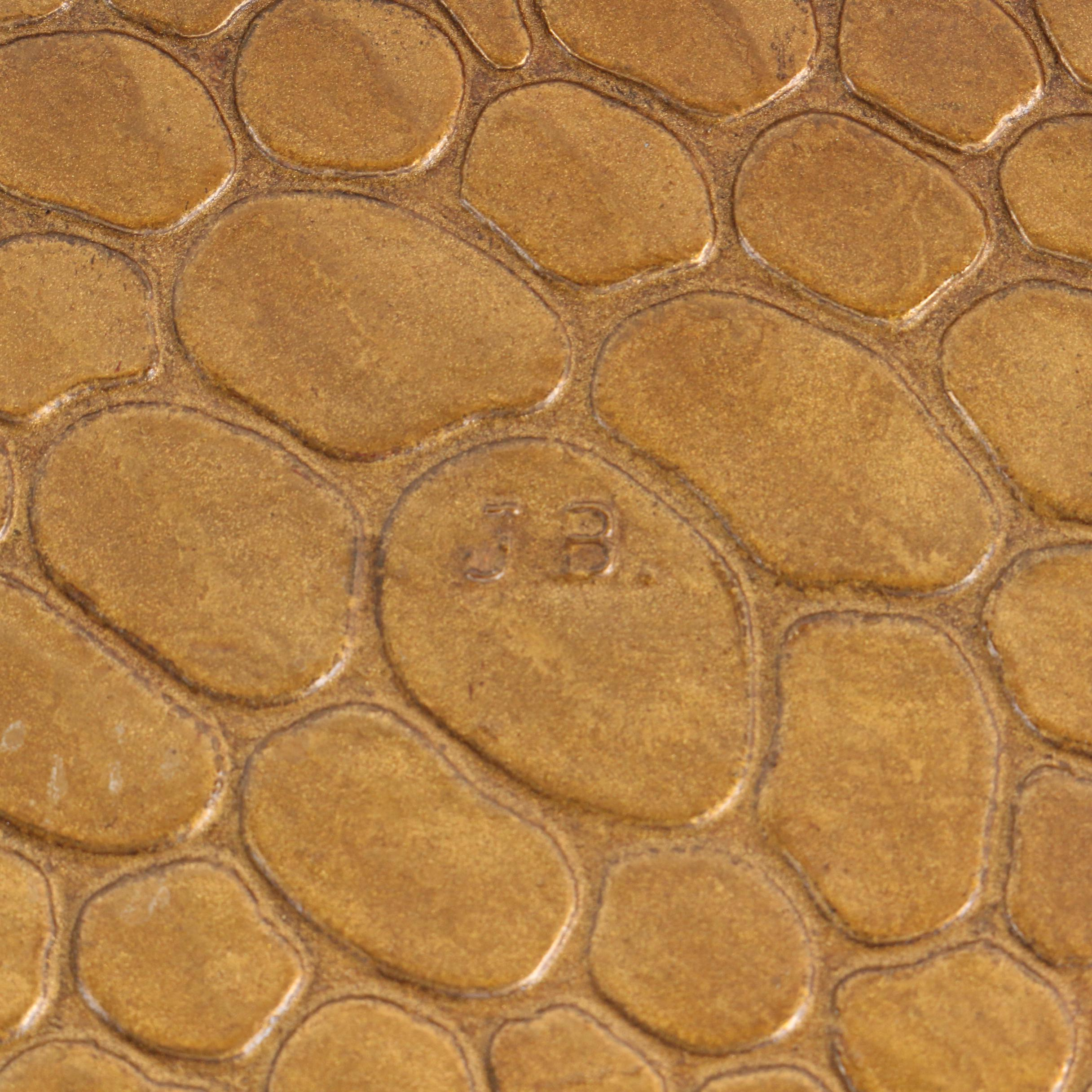 Carl Sorenson Art Deco Style Bronze Bowl and Jennings Brothers Brass Box