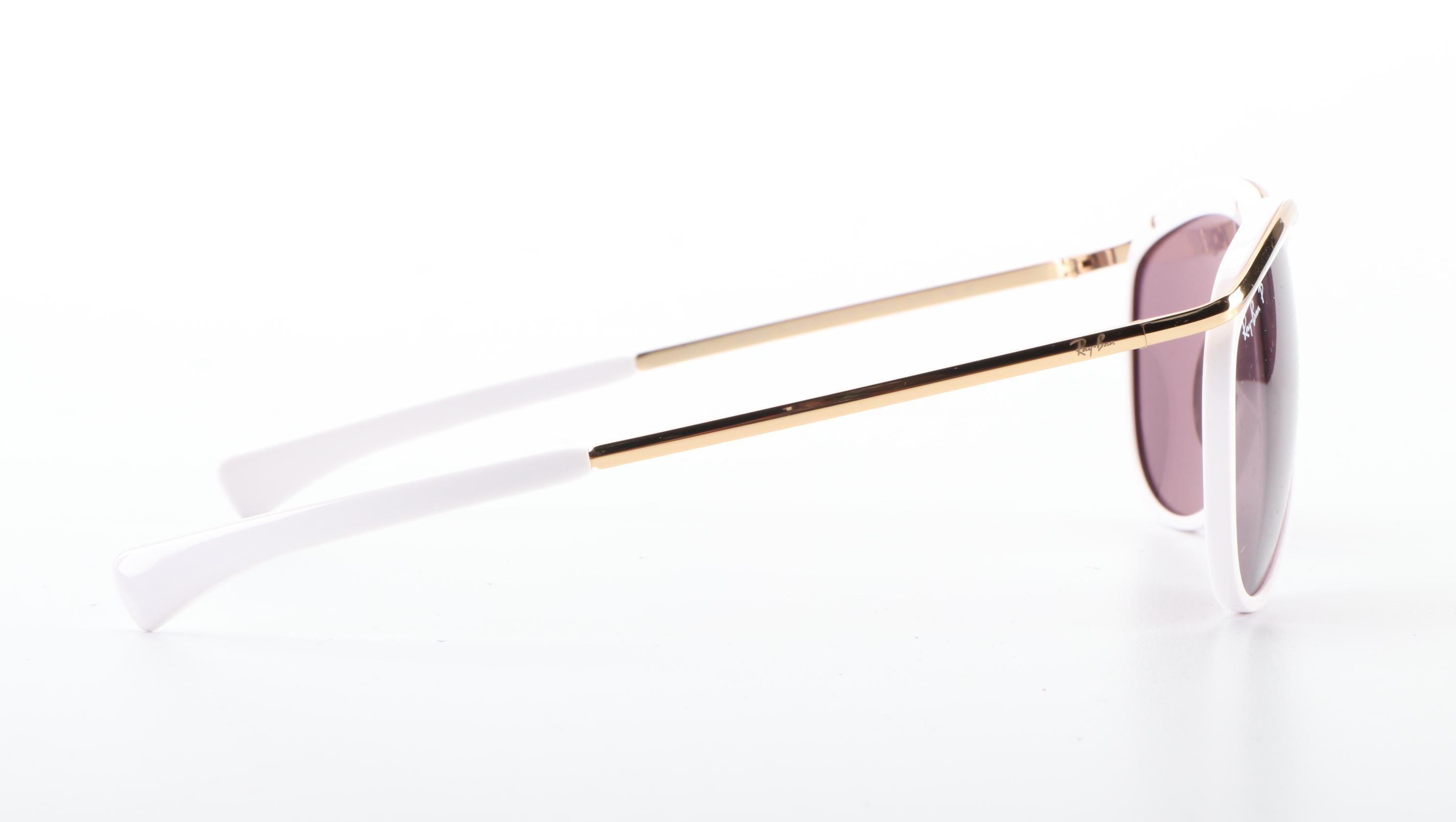 Ray-Ban RB2219 Olympian Aviator Polarized Sunglasses with Case