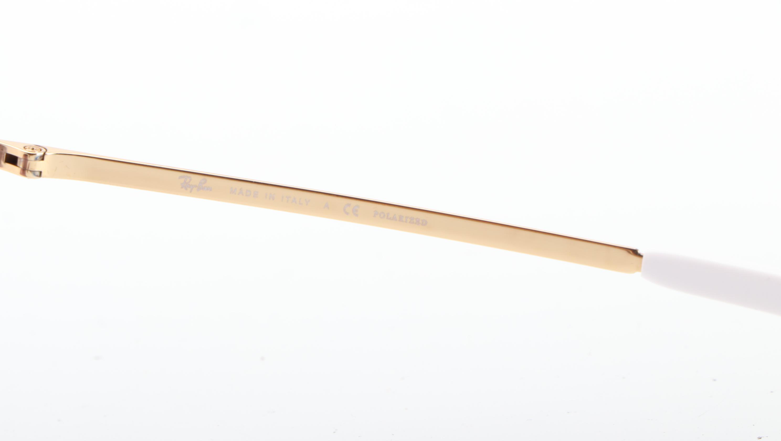 Ray-Ban RB2219 Olympian Aviator Polarized Sunglasses with Case