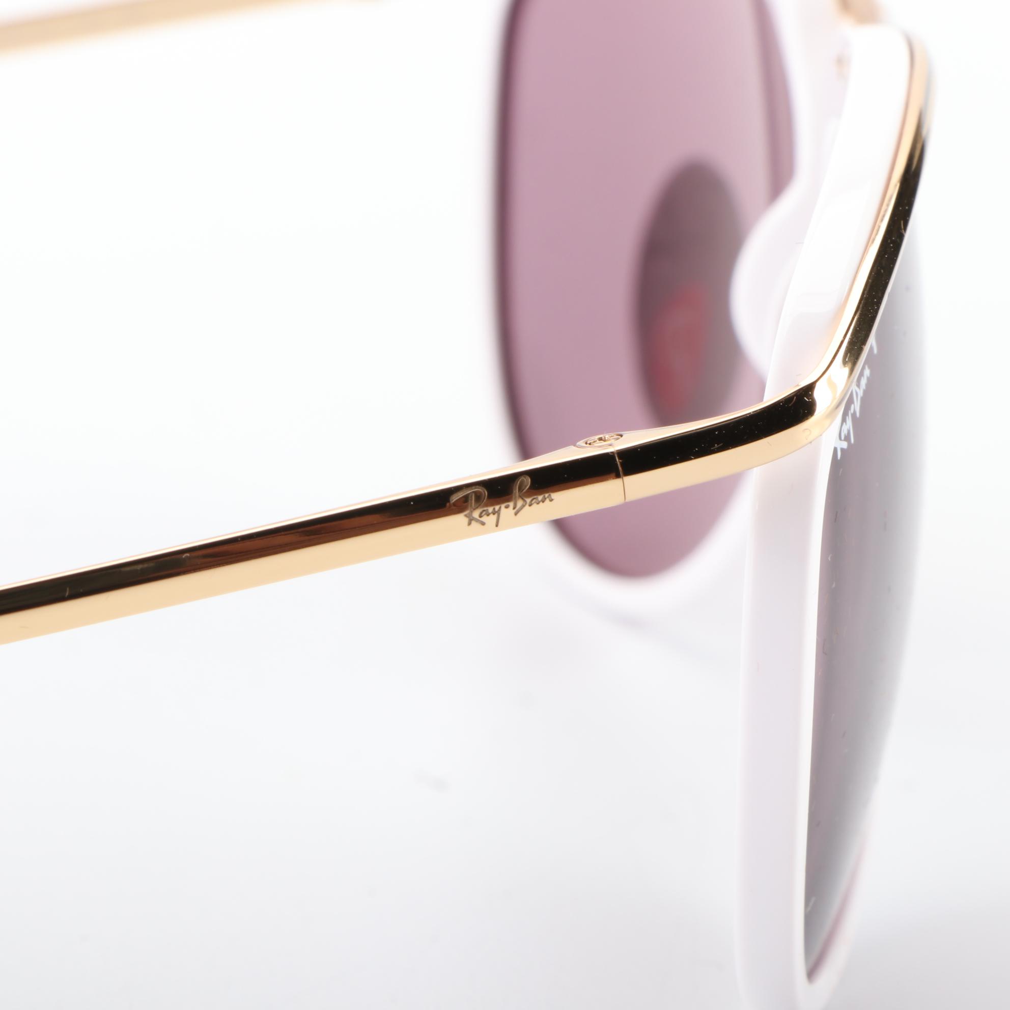 Ray-Ban RB2219 Olympian Aviator Polarized Sunglasses with Case