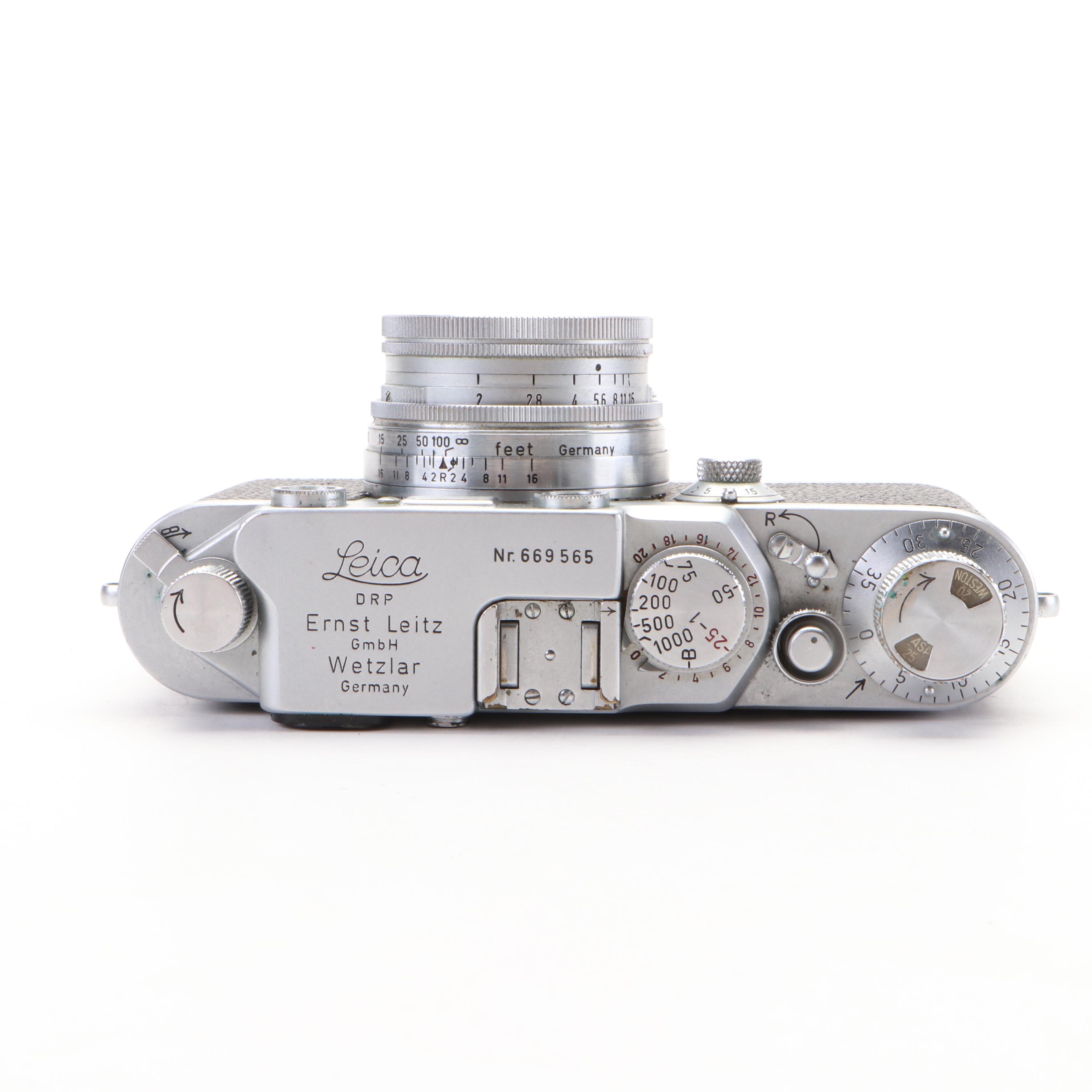 Leica Ernst Leitz IIIF Camera, Leica Lenses, Light Meters and Accessories