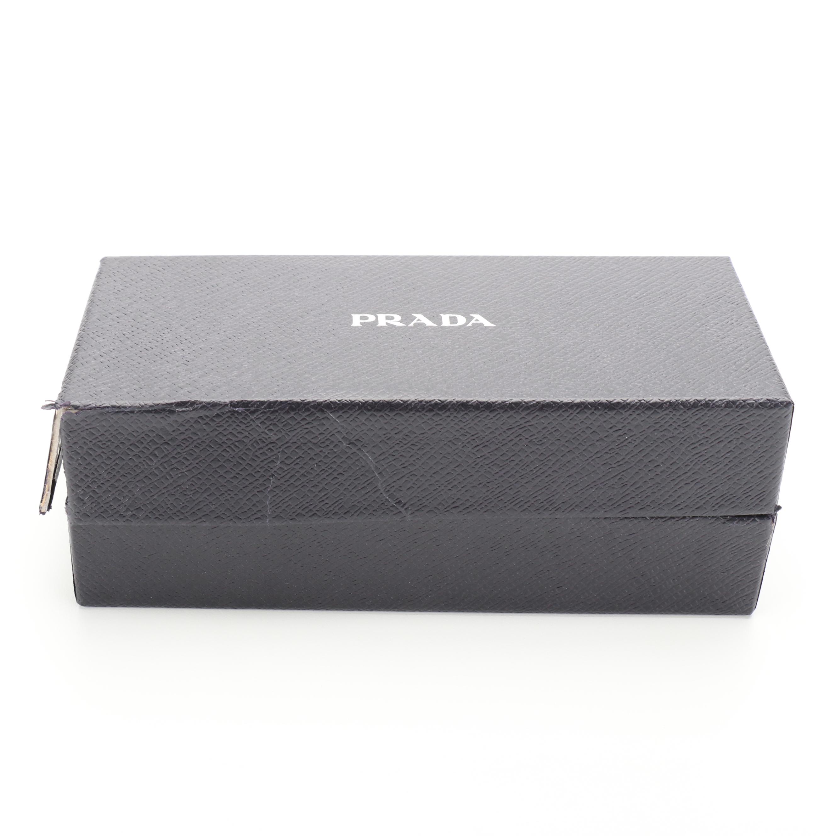Prada SPR55U Metal Sunglasses with Case and Box