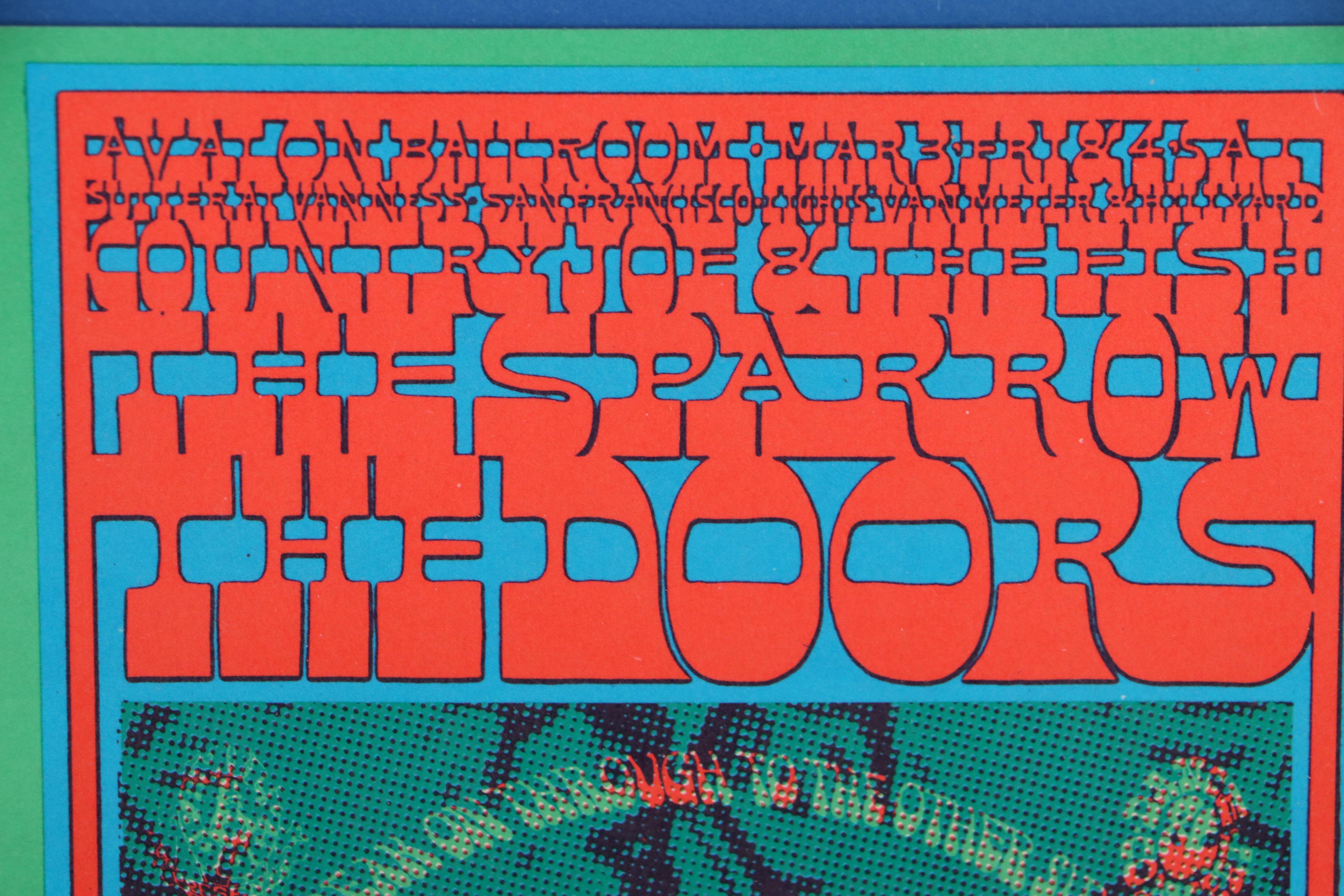 The Doors at Avalon Ballroom Lithograph Concert Poster, 1967