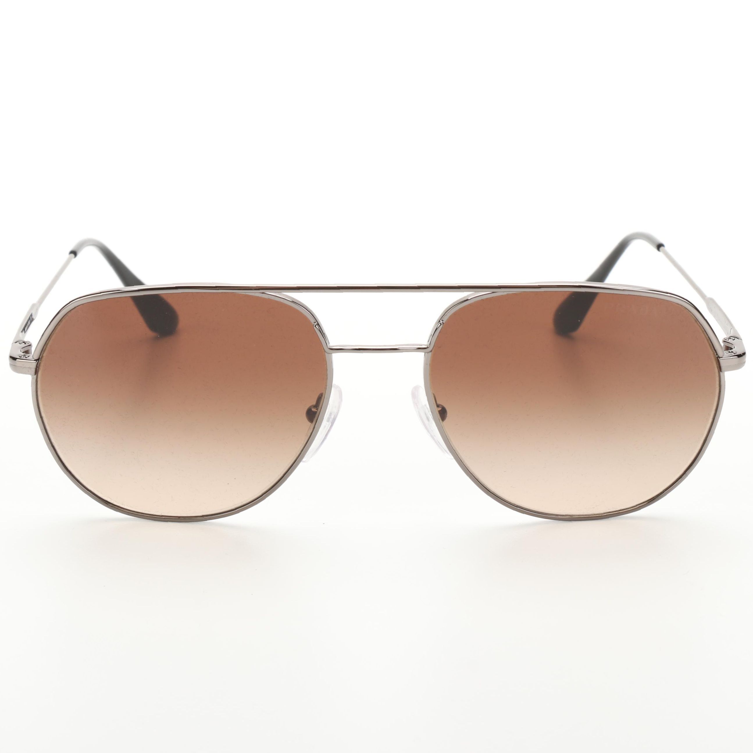 Prada SPR55U Metal Sunglasses with Case and Box