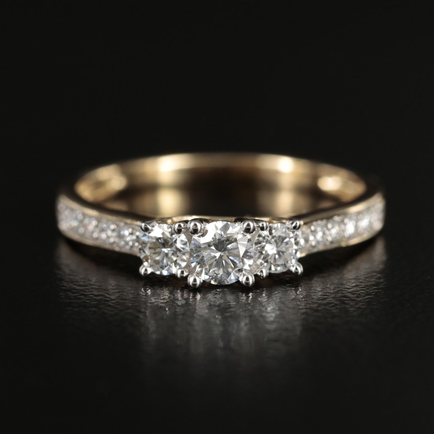 14K 0.49 CTW Lab Grown Diamond Ring