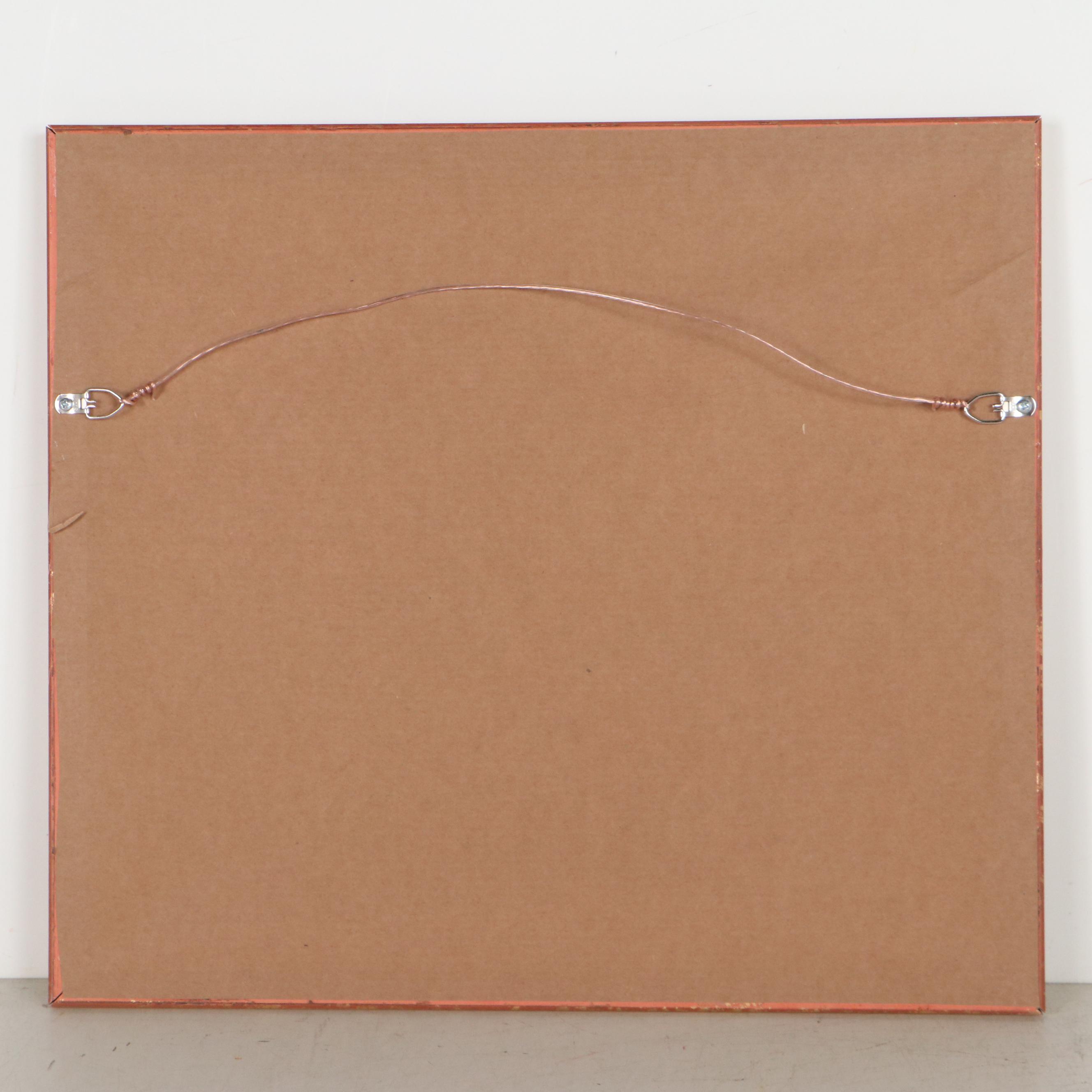 Mast, Crowell & Kirkpatrick Wax Engraving Map of France, Circa 1890