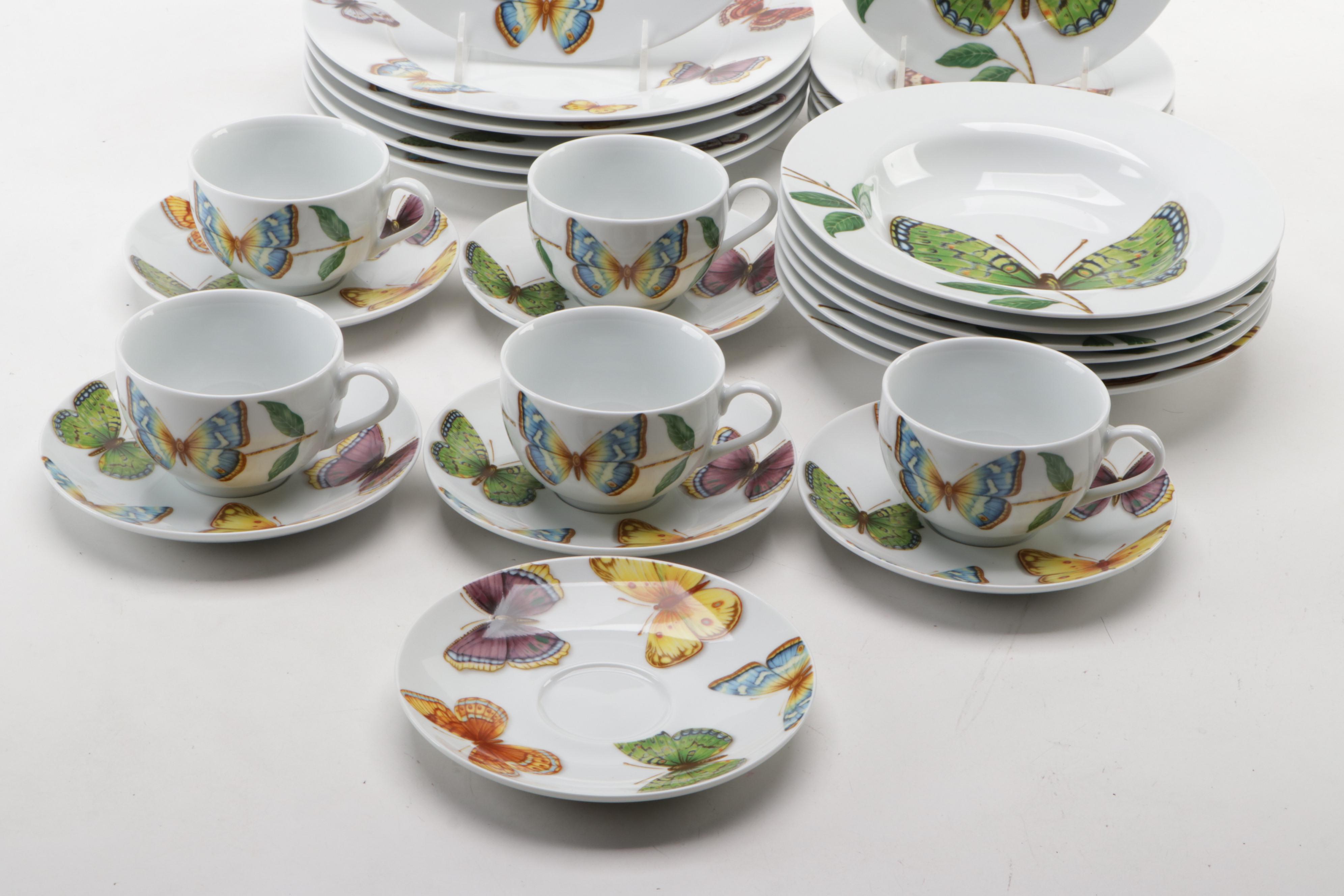 Neiman Marcus "Butterfly" Porcelain Dinnerware
