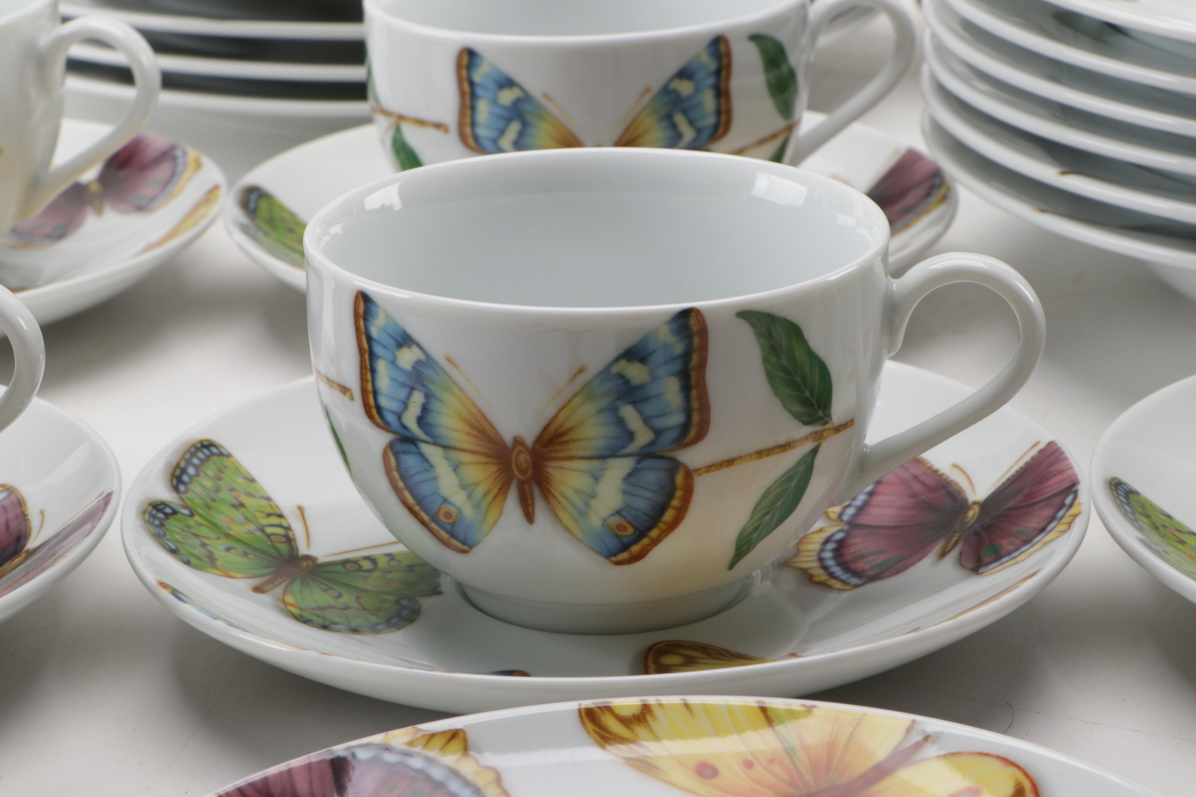 Neiman Marcus "Butterfly" Porcelain Dinnerware