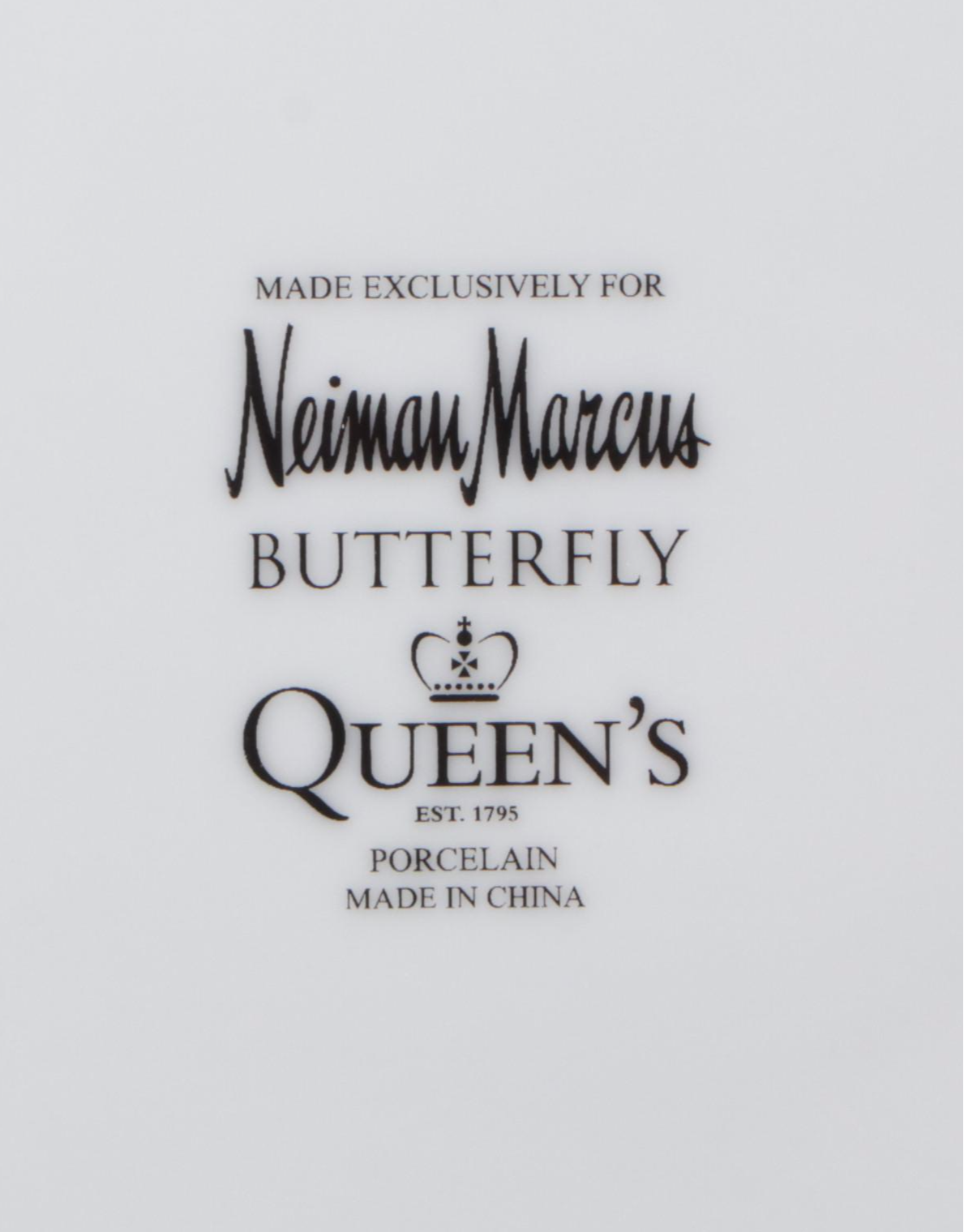 Neiman Marcus "Butterfly" Porcelain Dinnerware