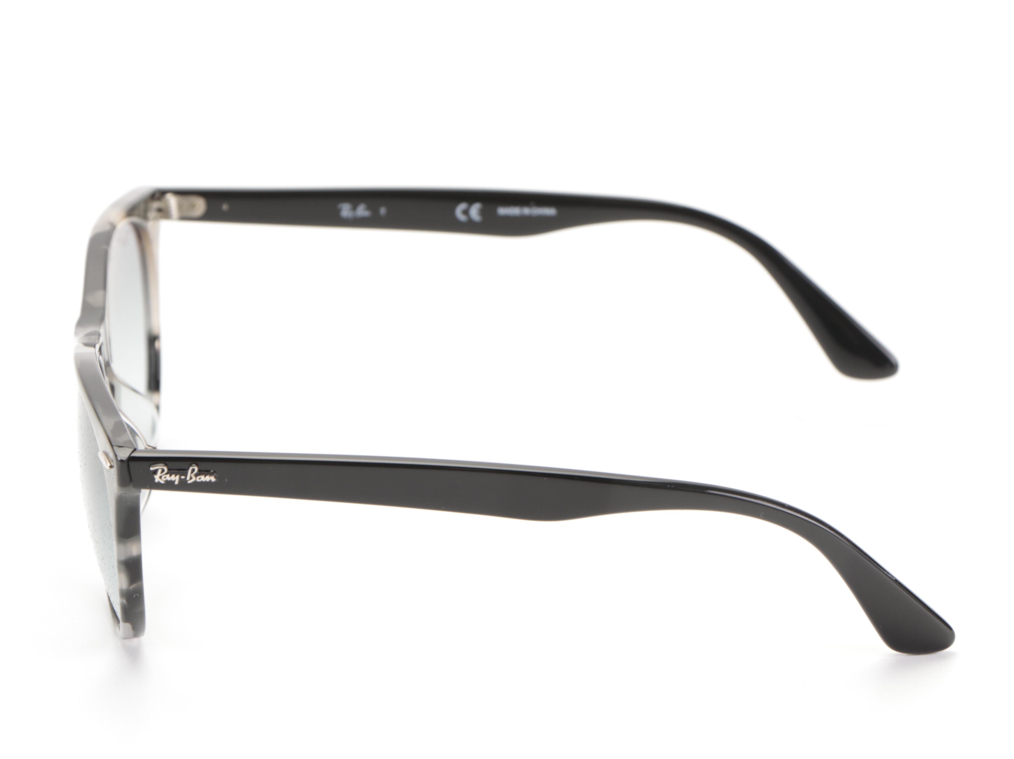 Ray-Ban RB2185F Wayfarer II Classic Sunglasses in Grey Havana with Case