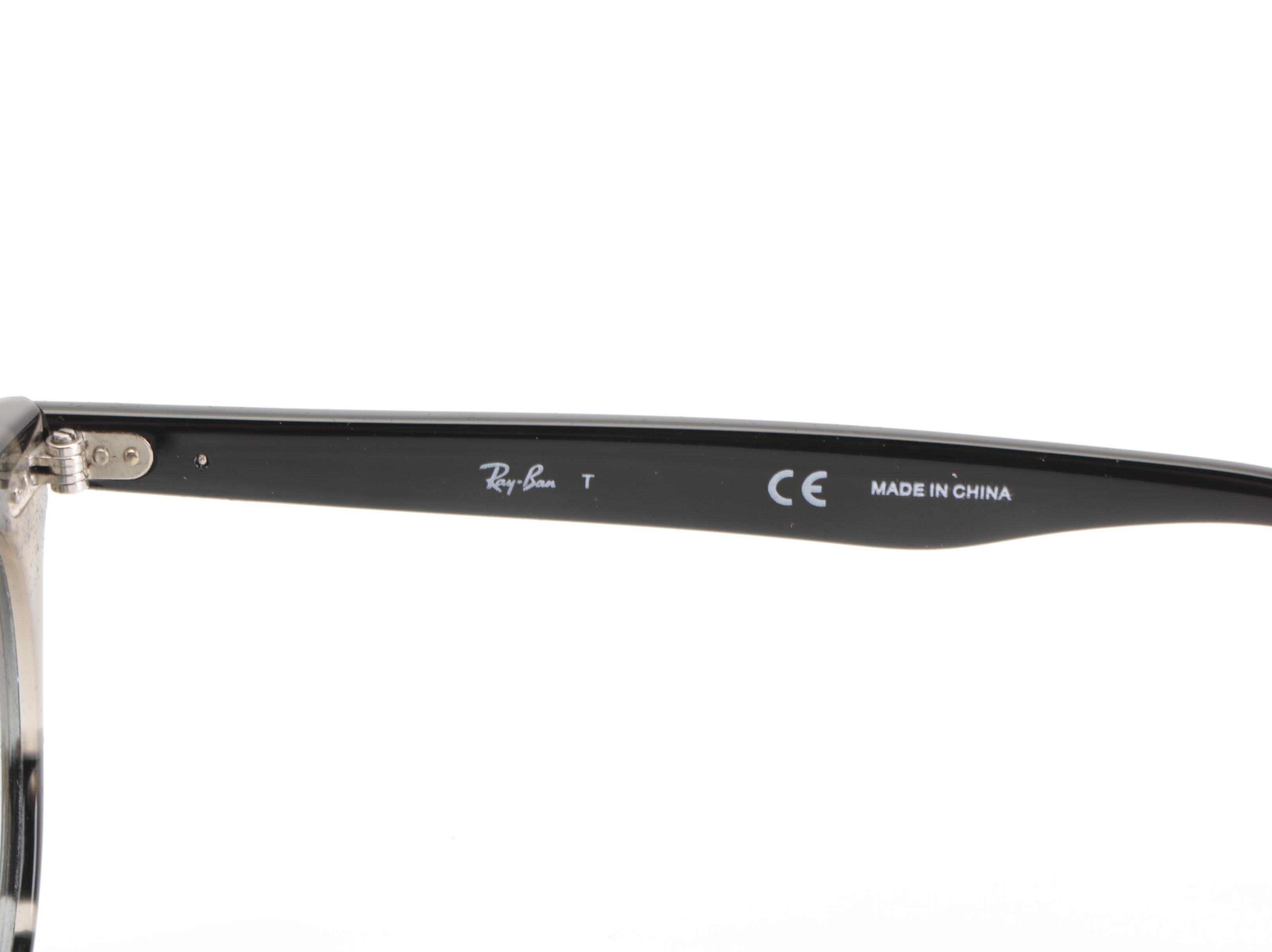 Ray-Ban RB2185F Wayfarer II Classic Sunglasses in Grey Havana with Case