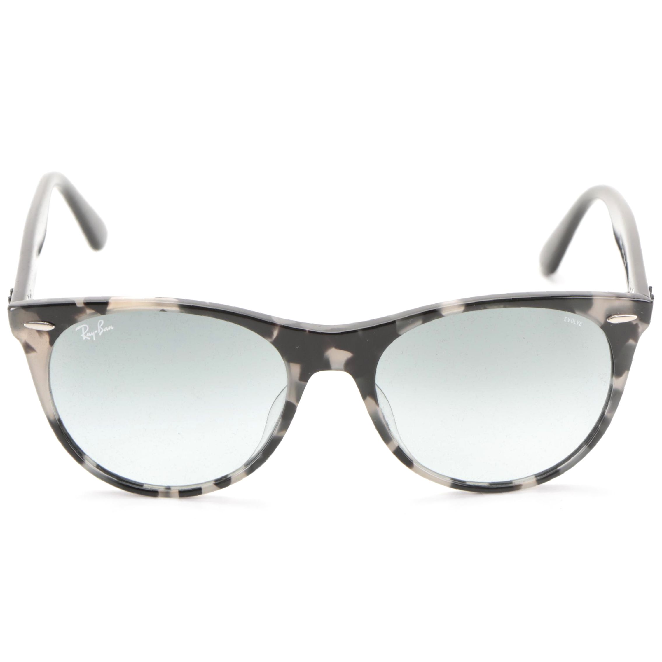 Ray-Ban RB2185F Wayfarer II Classic Sunglasses in Grey Havana with Case