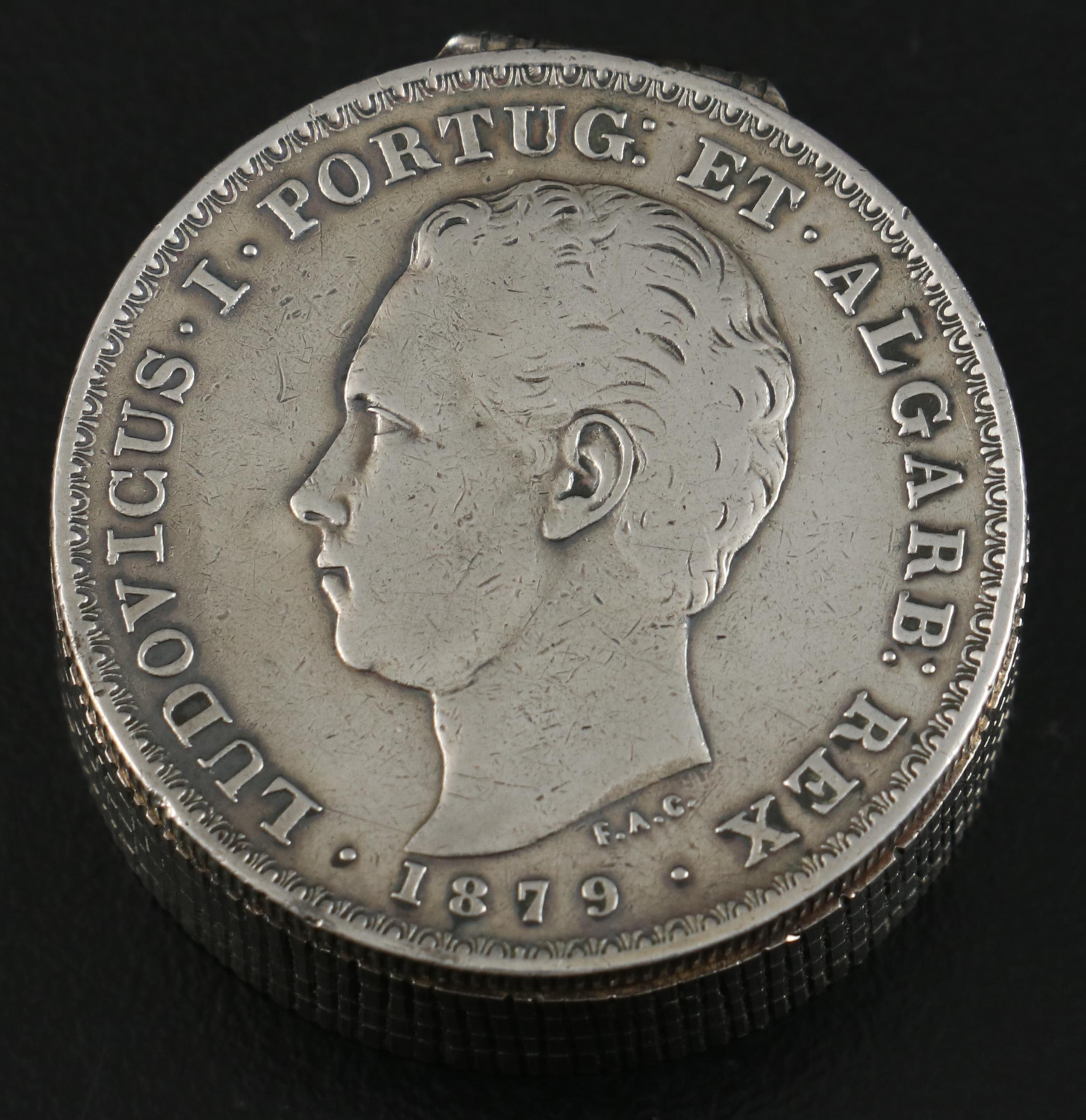 W. A. Sarmento Portuguese 835 and 950 Silver Reis Lid Box