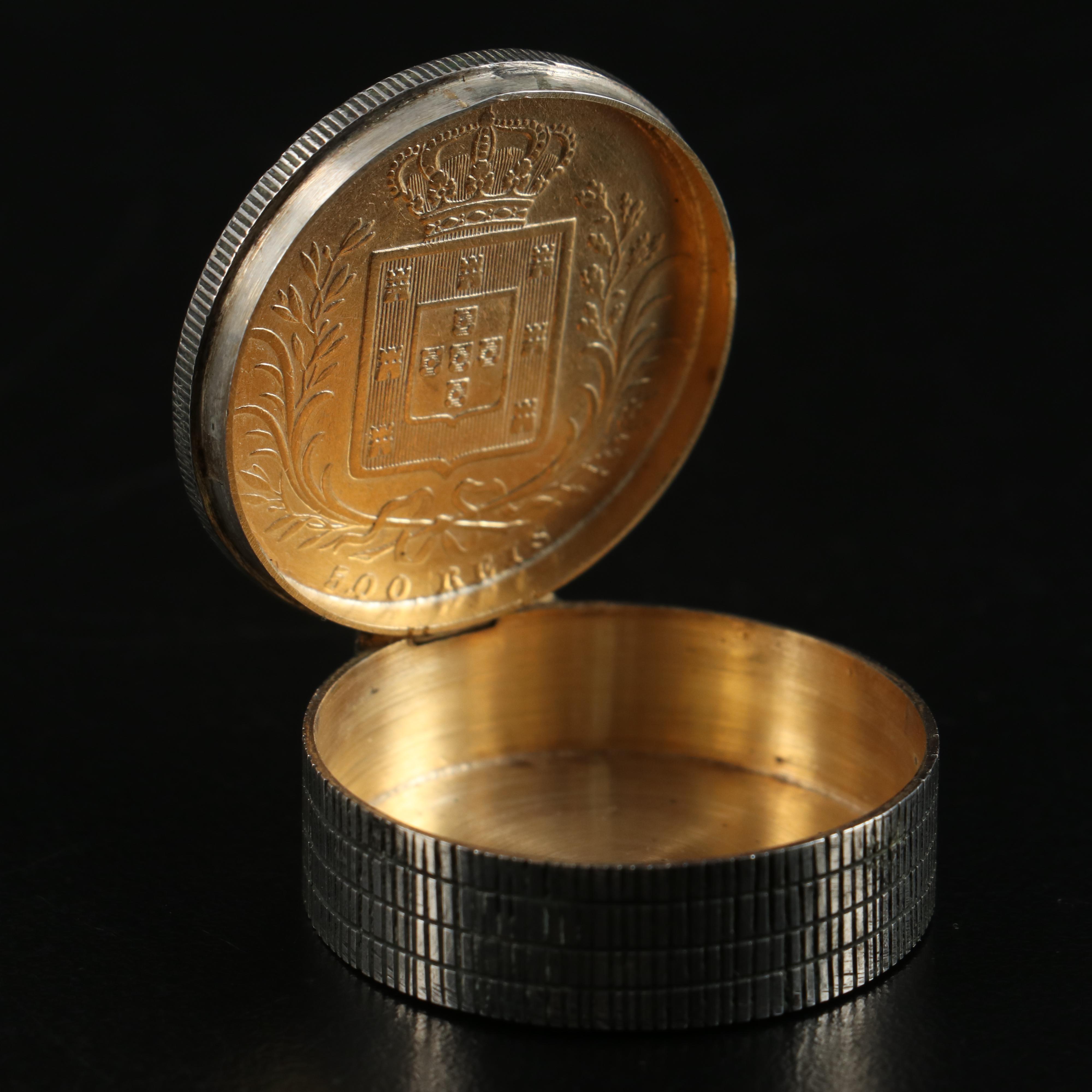 W. A. Sarmento Portuguese 835 and 950 Silver Reis Lid Box