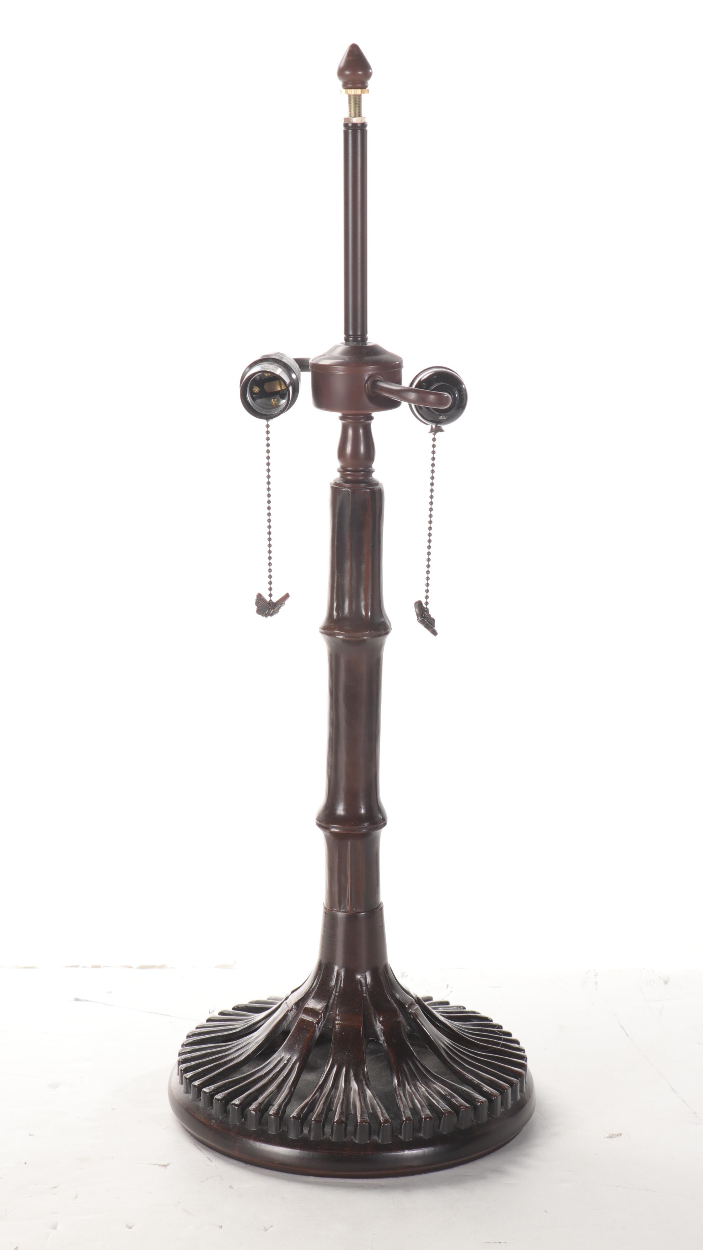 Colour Creations Timeless Serenity by Tania Bricel Slag Glass Table Lamp