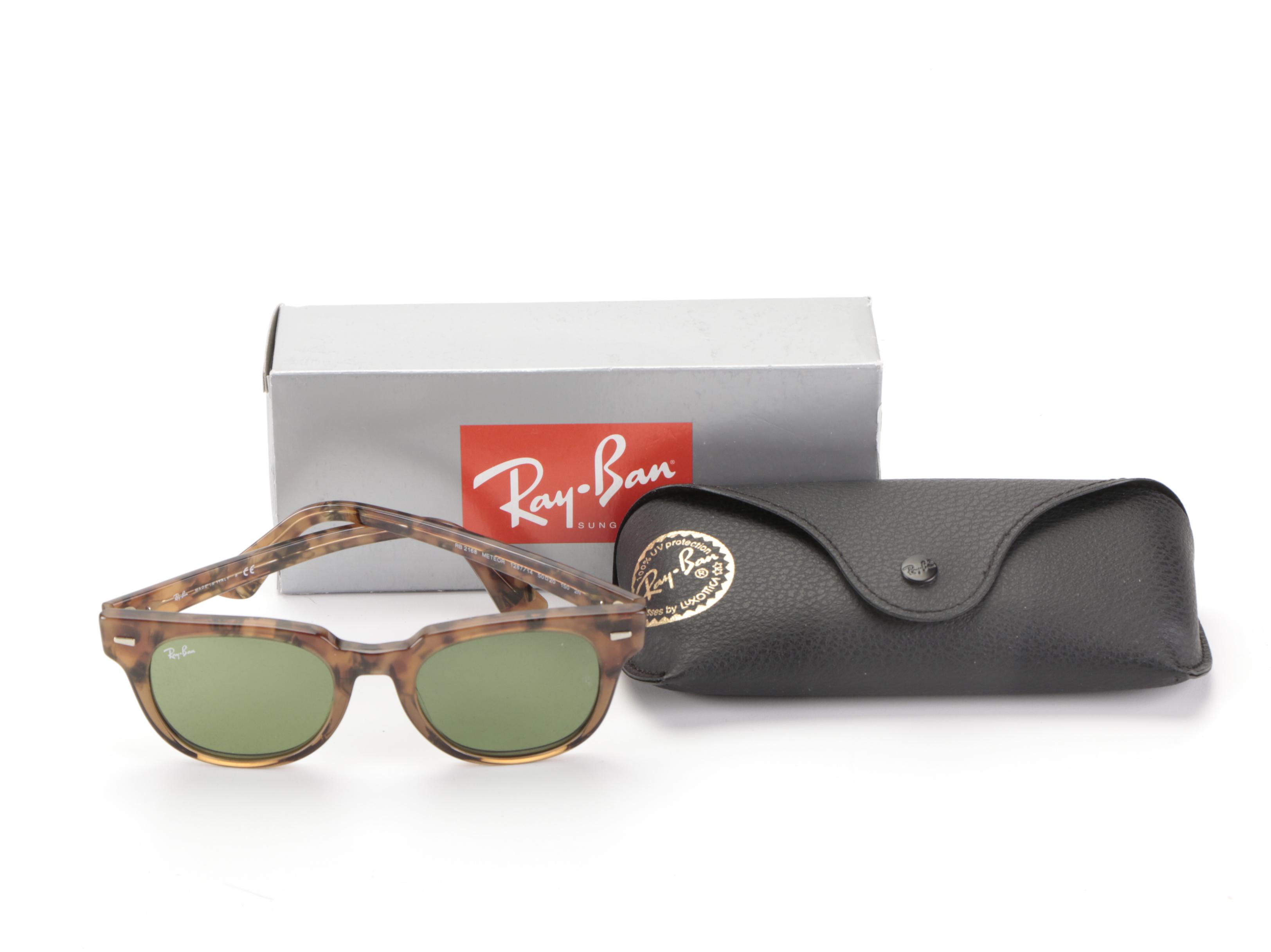 Ray-Ban RB2168 Meteor Sunglasses in Havana with Case and Box