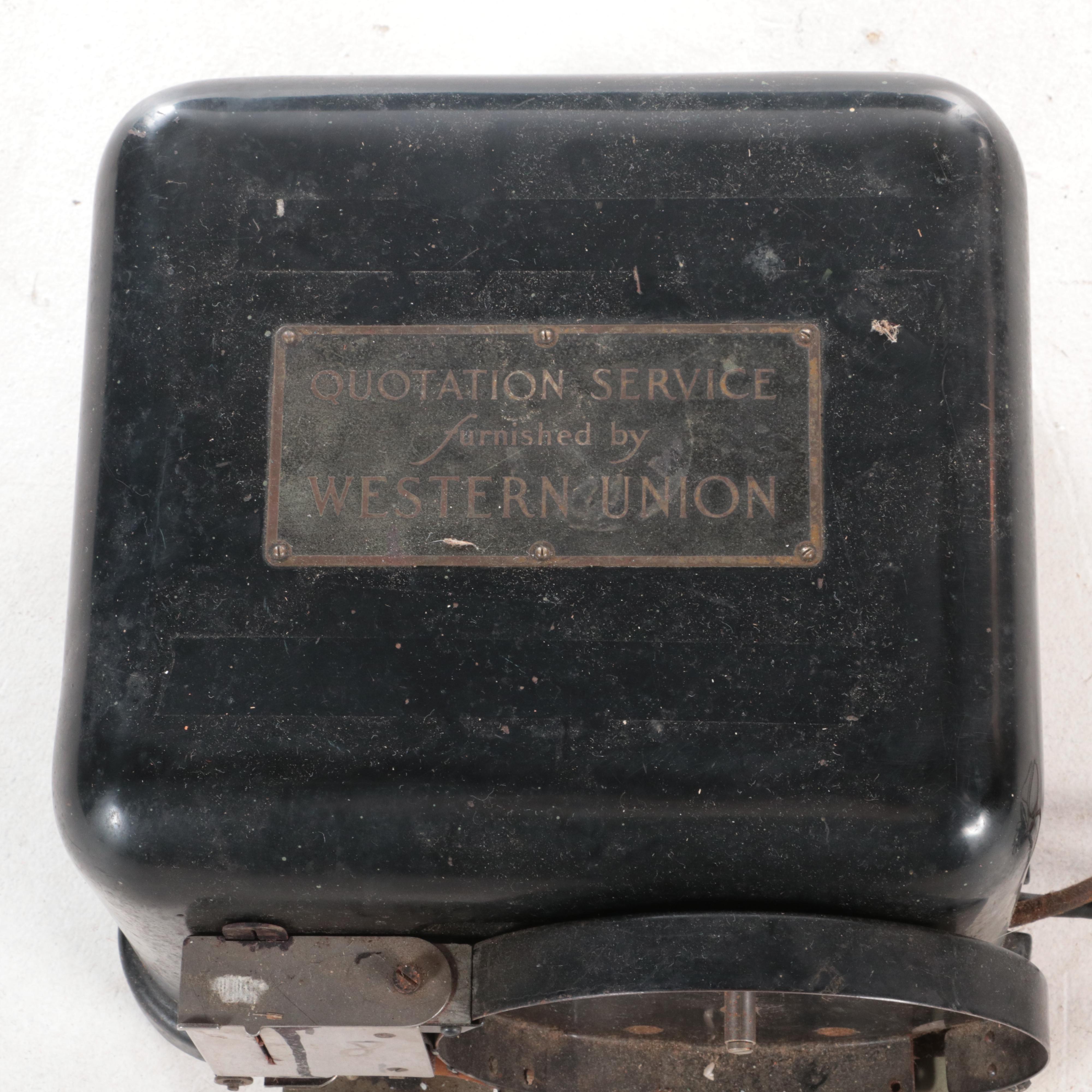 Western Union Quotation Service Stock Ticker Machine