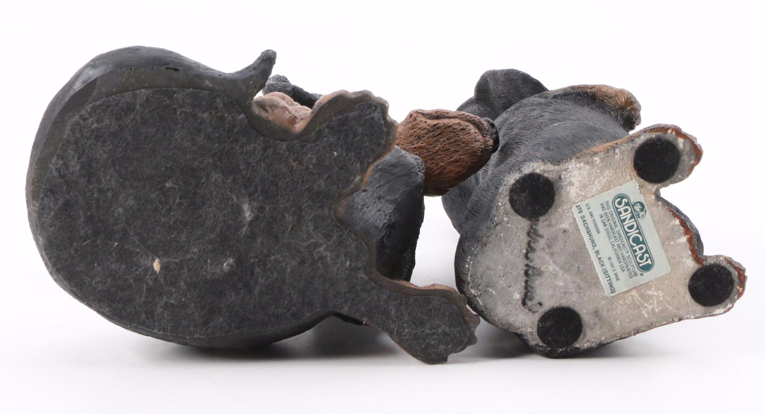 Sandicast and HomCo Cast Resin Dachshund Figurines, 1990s