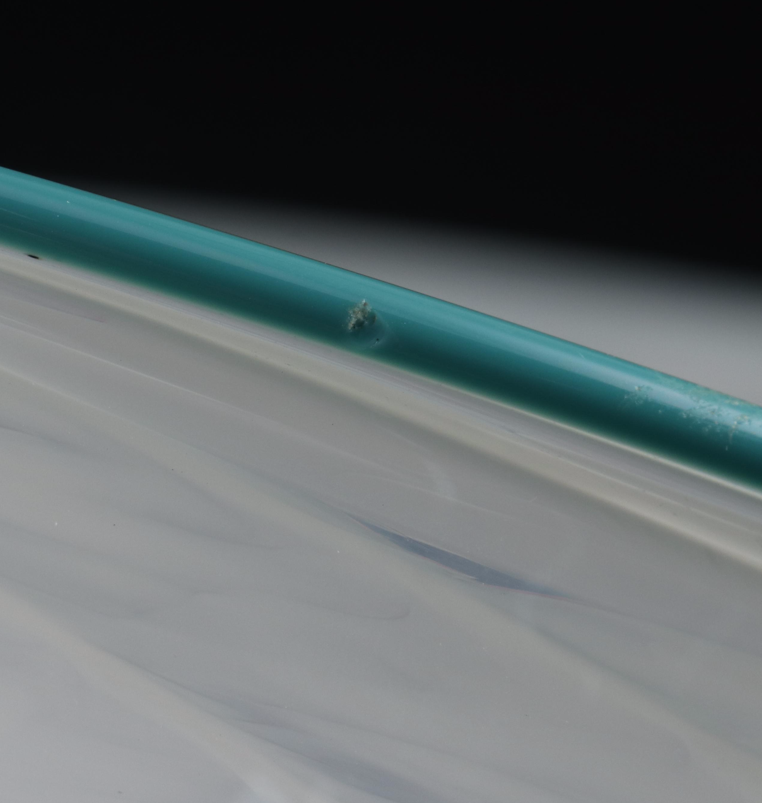 Cliff Goodman Polychrome Abstract Freeform Studio Art Glass Centerpiece Bowl