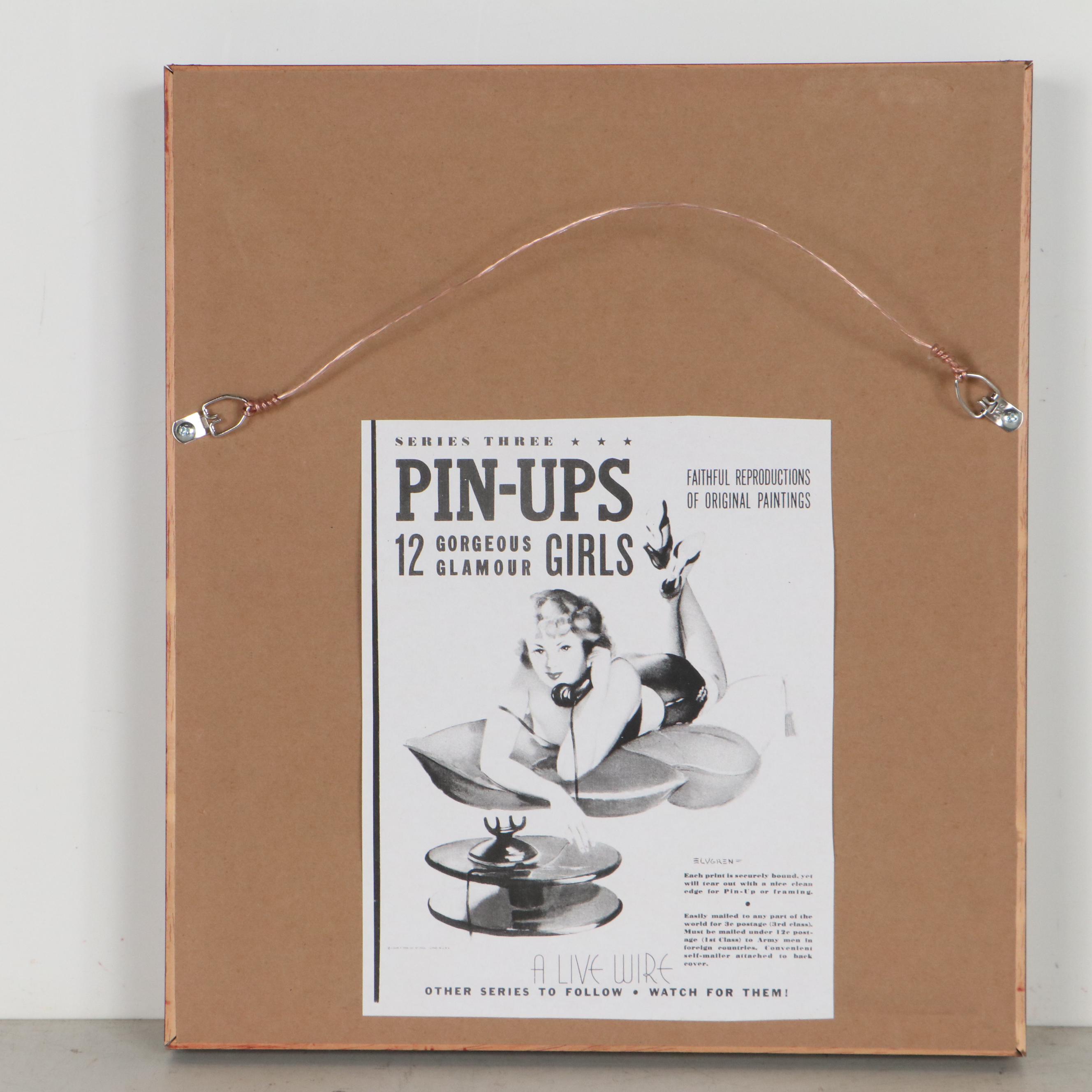 Pin-up Offset Lithograph After Gil Elvgren "Short on Sails," Circa 1940