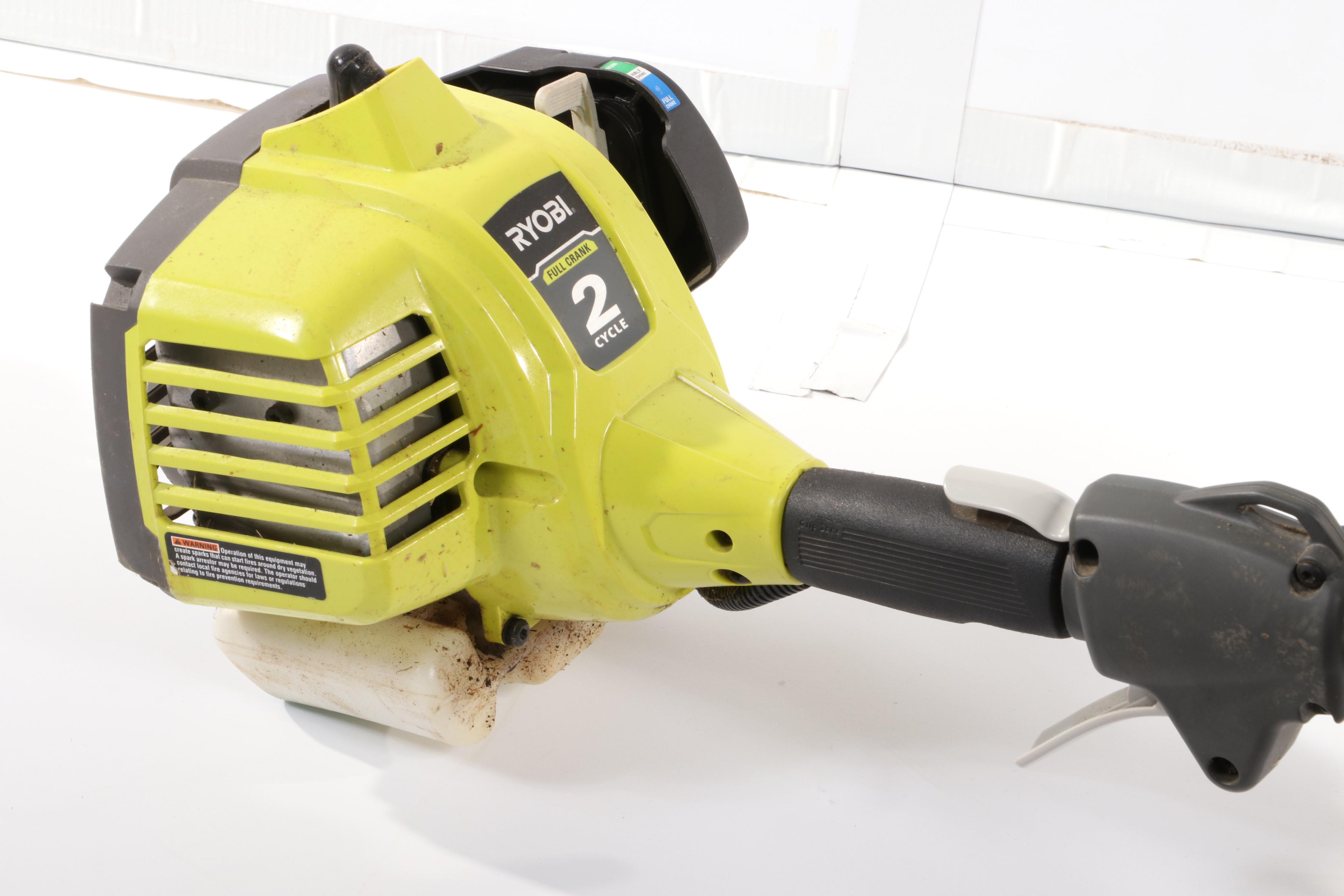 Ryobi "Expand-It" 2-Cycle Trimmer and Craftsman S 145 14-Inch Chain Saw